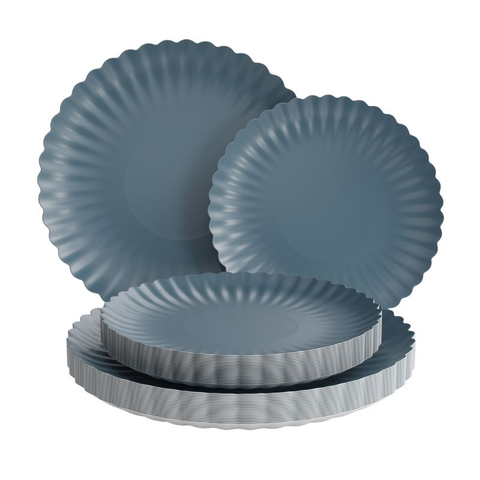Scalloped Slate Blue