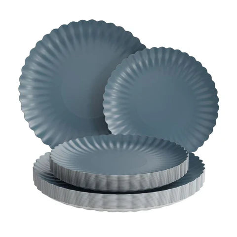 Scalloped Slate Blue