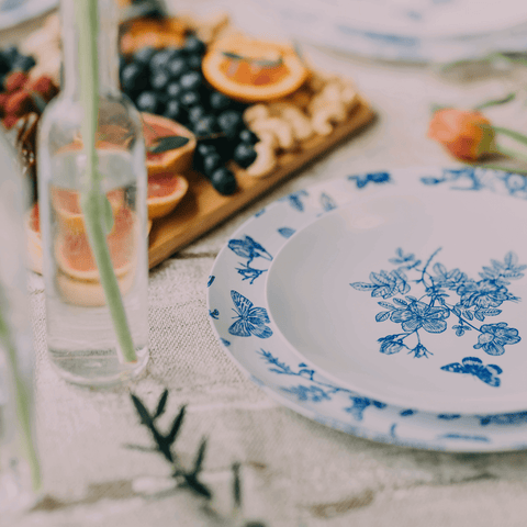 Chanukah Elegant Plastic Plates
