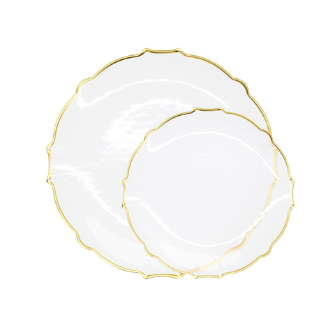 Clear/Gold Petal Collection