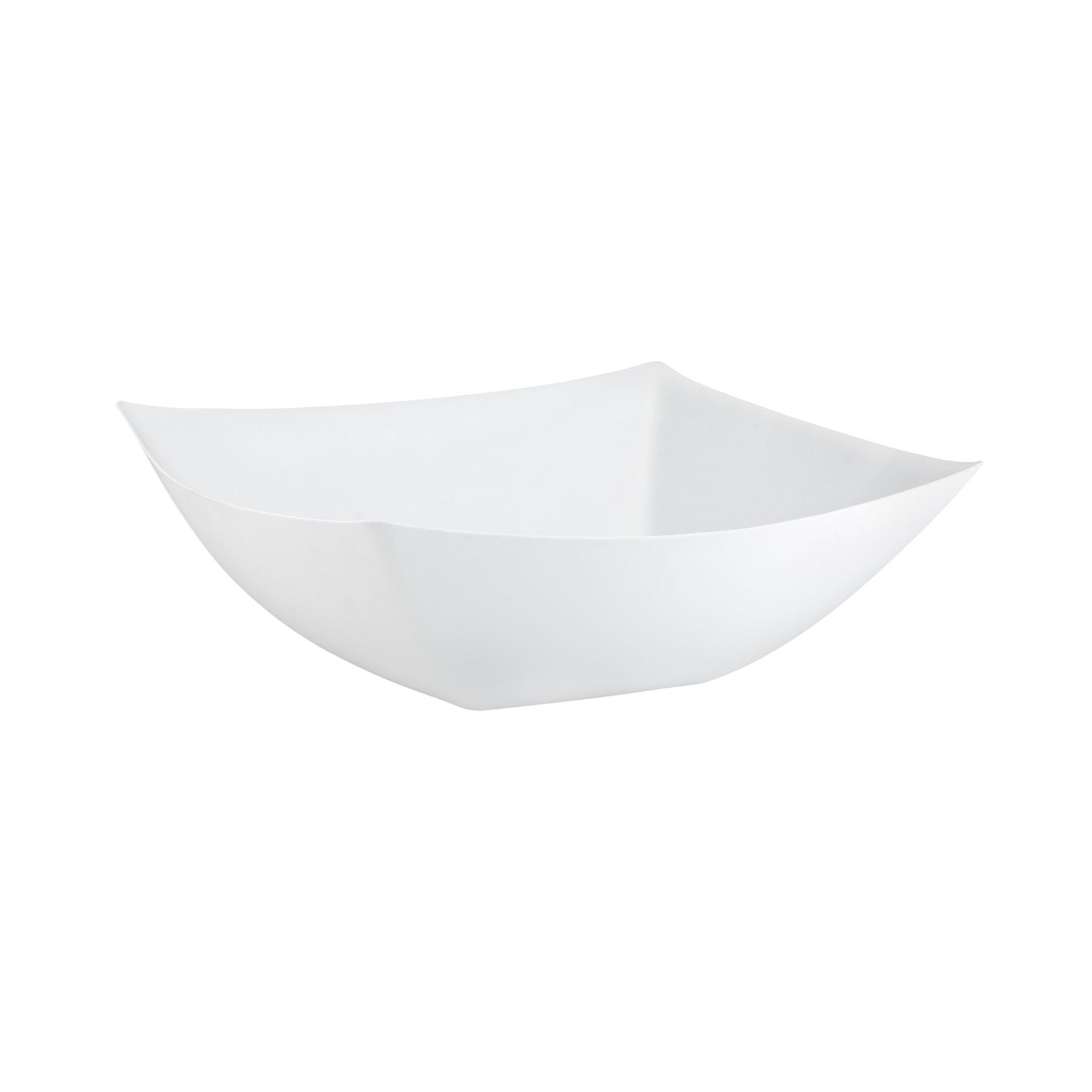 64 Oz. | White Square Plastic Serving Bowl | 36 Count