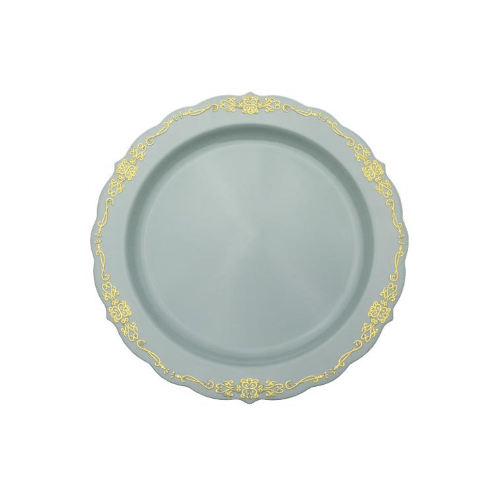 7.5" Robin Blue Victorian Design Plastic Plates (120 Count)