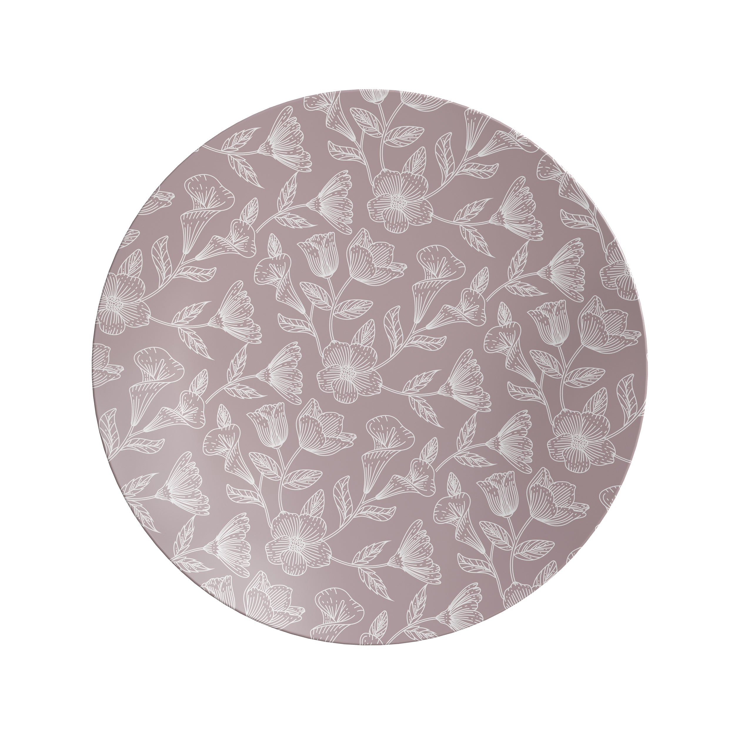 10 In. Blossom Circle Design Plastic Plates | 120 Count