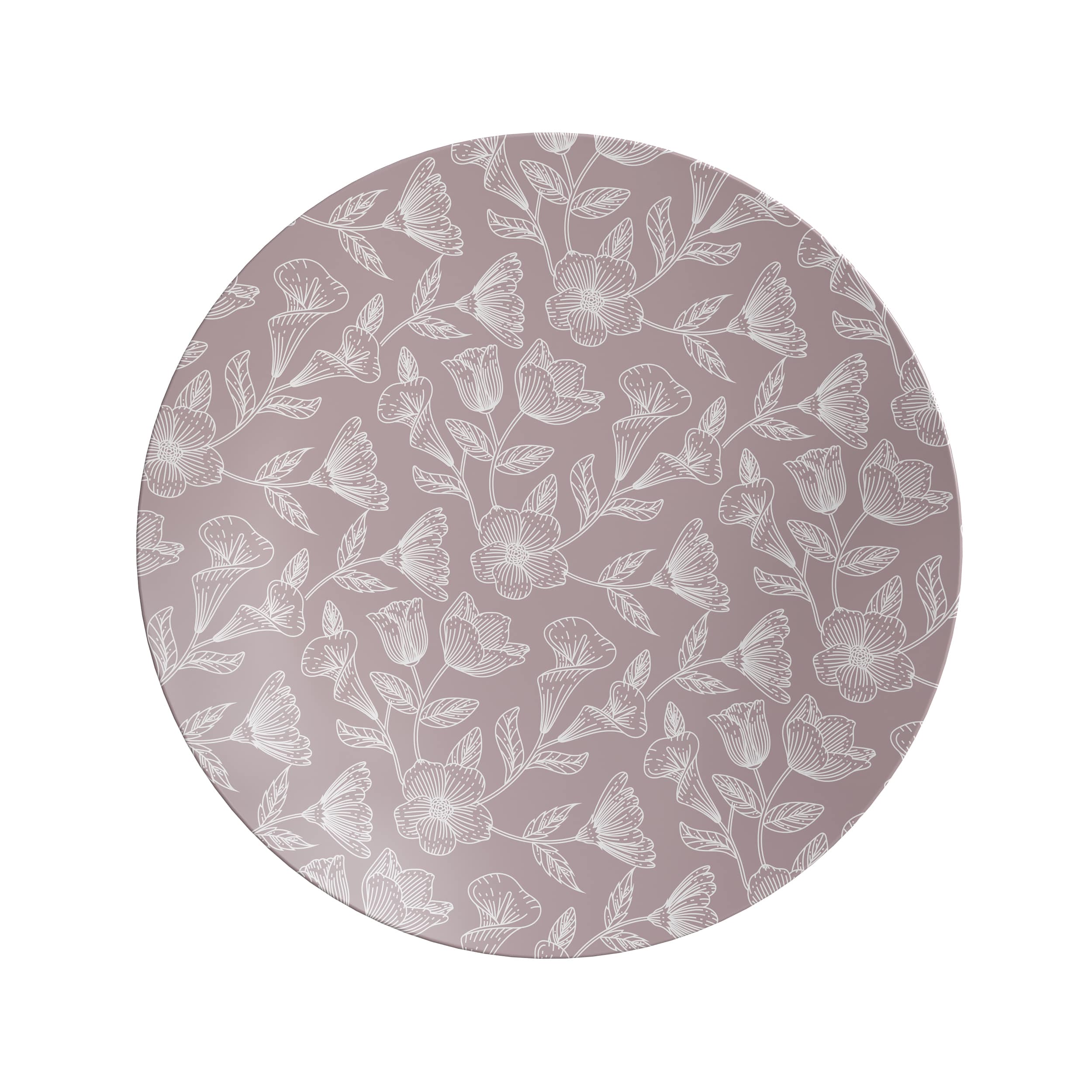 10 In. Blossom Circle Design Plastic Plates | 120 Count