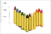 12 Face Paint Crayons Set