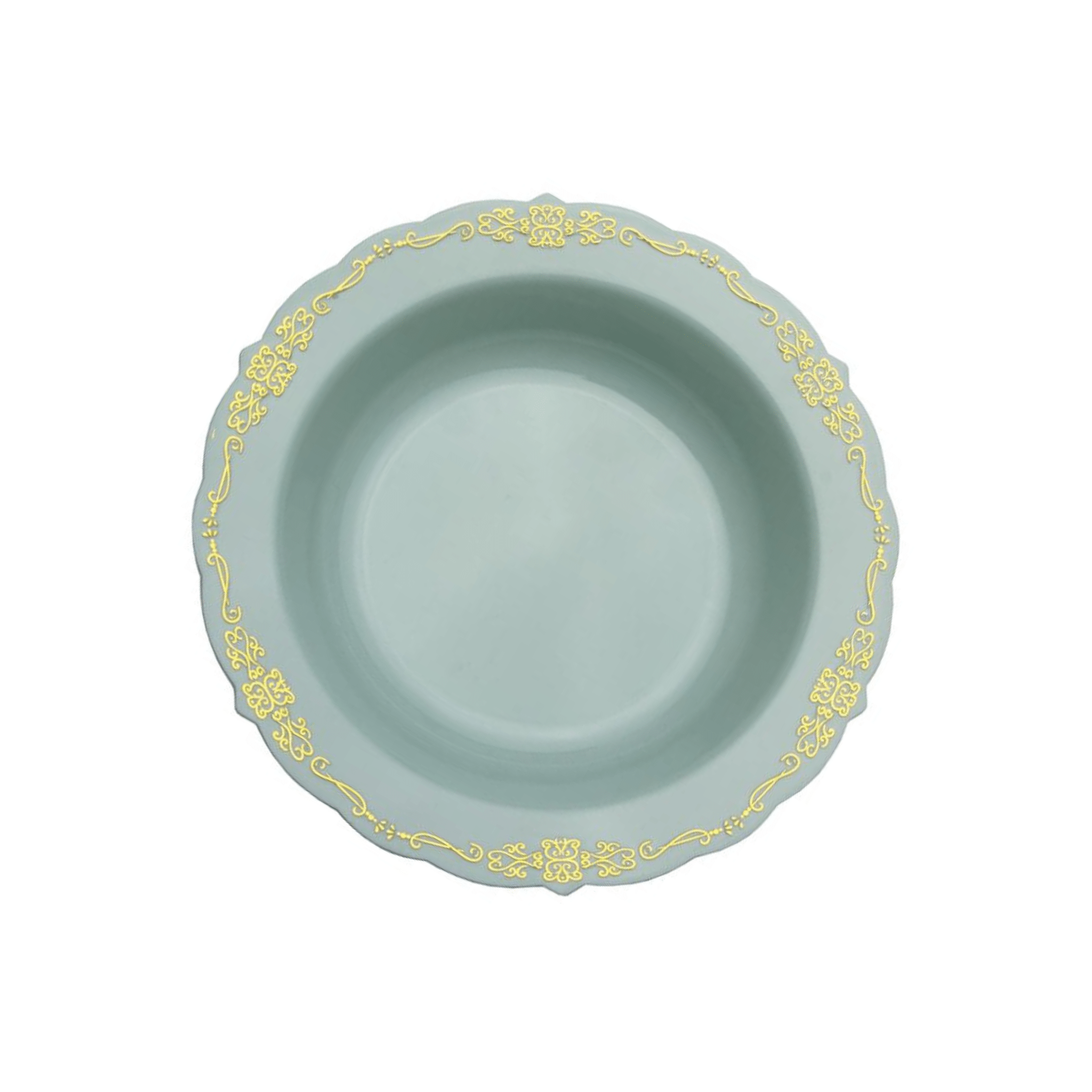12 oz. Robin Blue Victorian Design Plastic Bowls (120 Count)