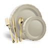 240 Piece Cream Victorian Combo Set | Serves 40 Guests