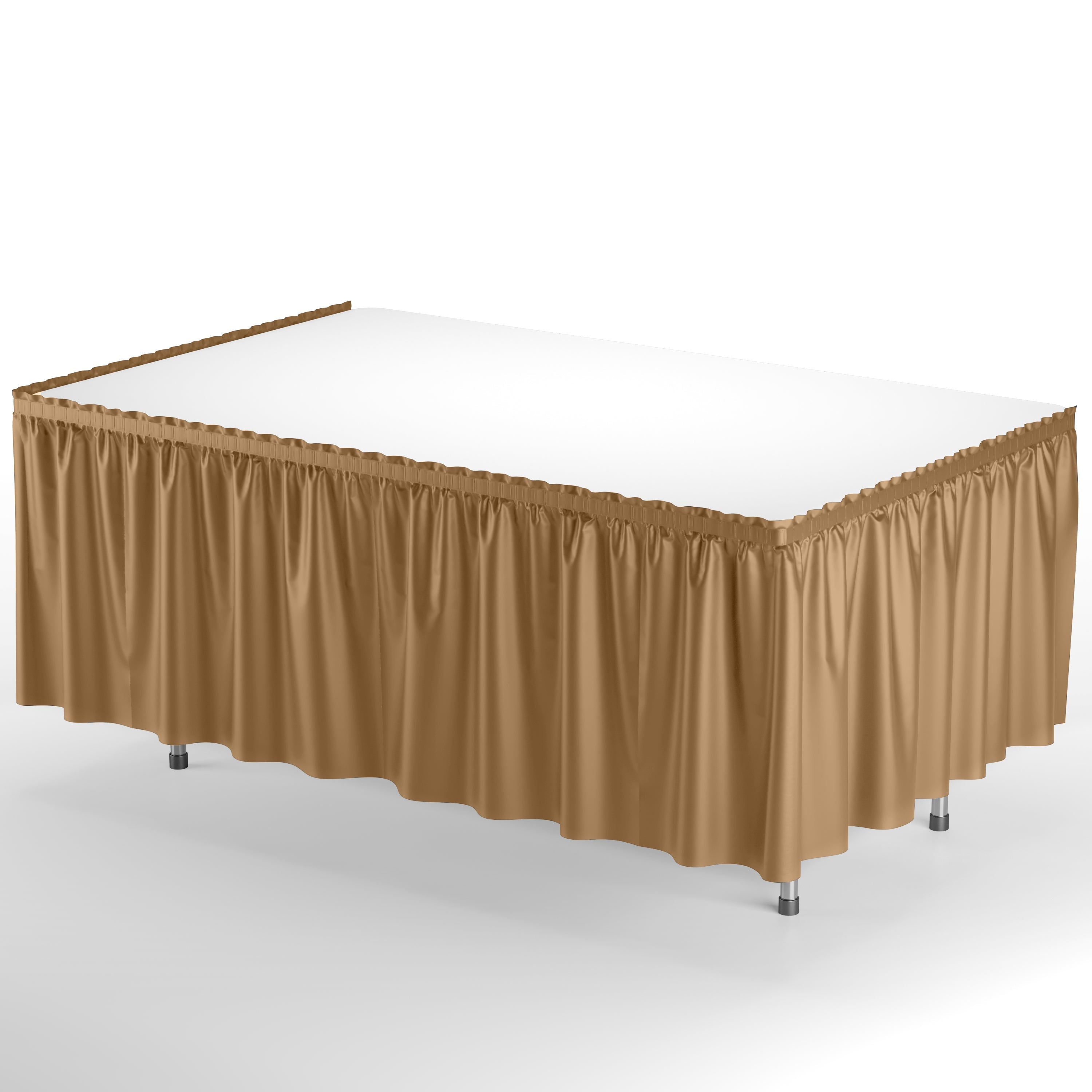 14' x 29in. Table Skirt  Gold - 48 ct.