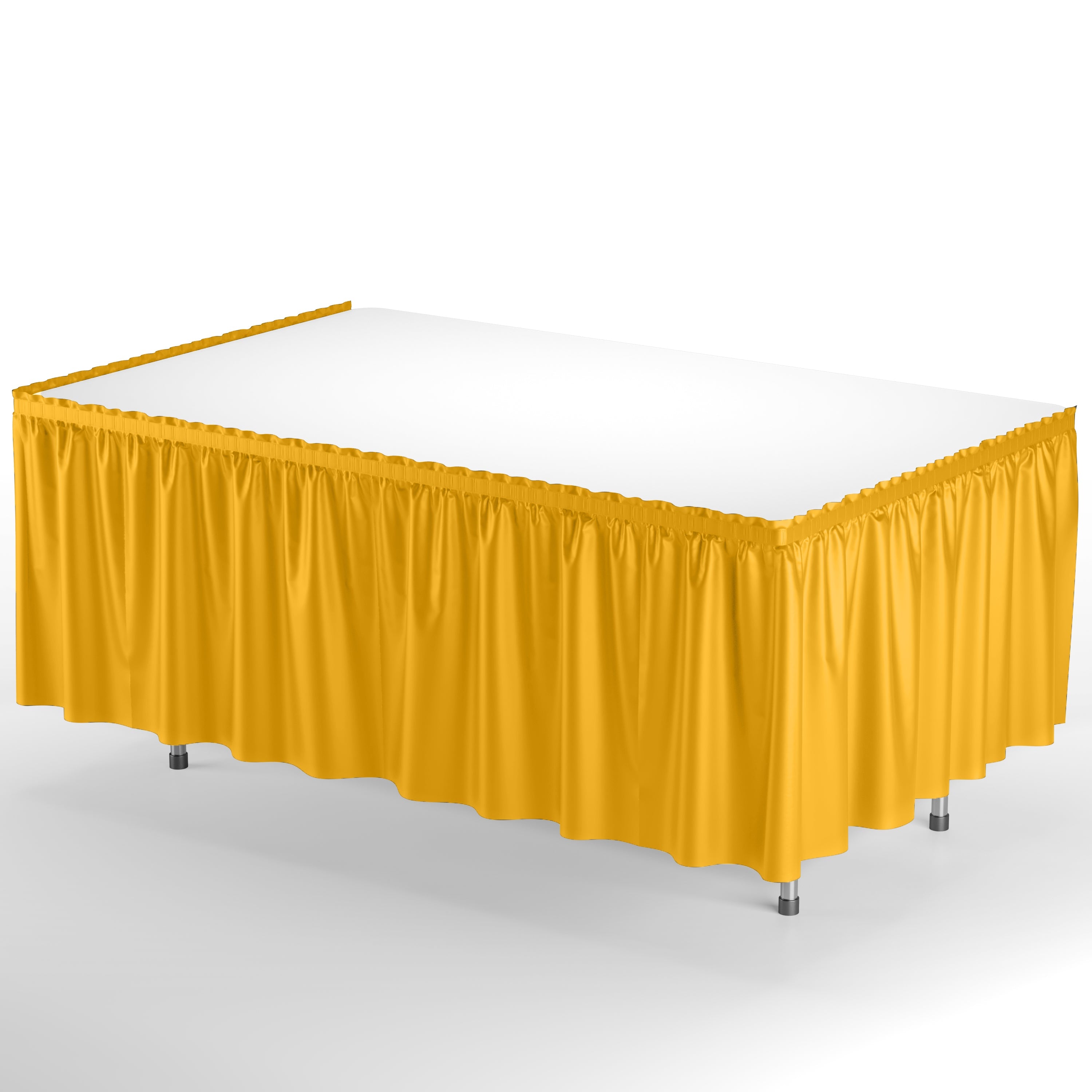 14' x 29in. Table Skirt  Yellow - 48 ct.
