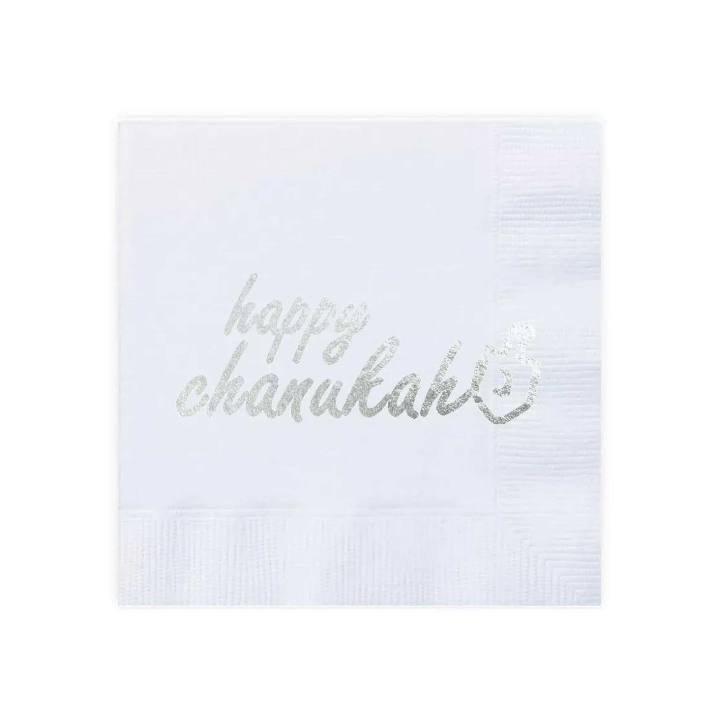 Silver Chanukah Paper Napkins (100 Count)