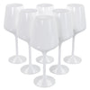 Reusable 16 Oz. White Stemmed Wine Cup | 12 Count