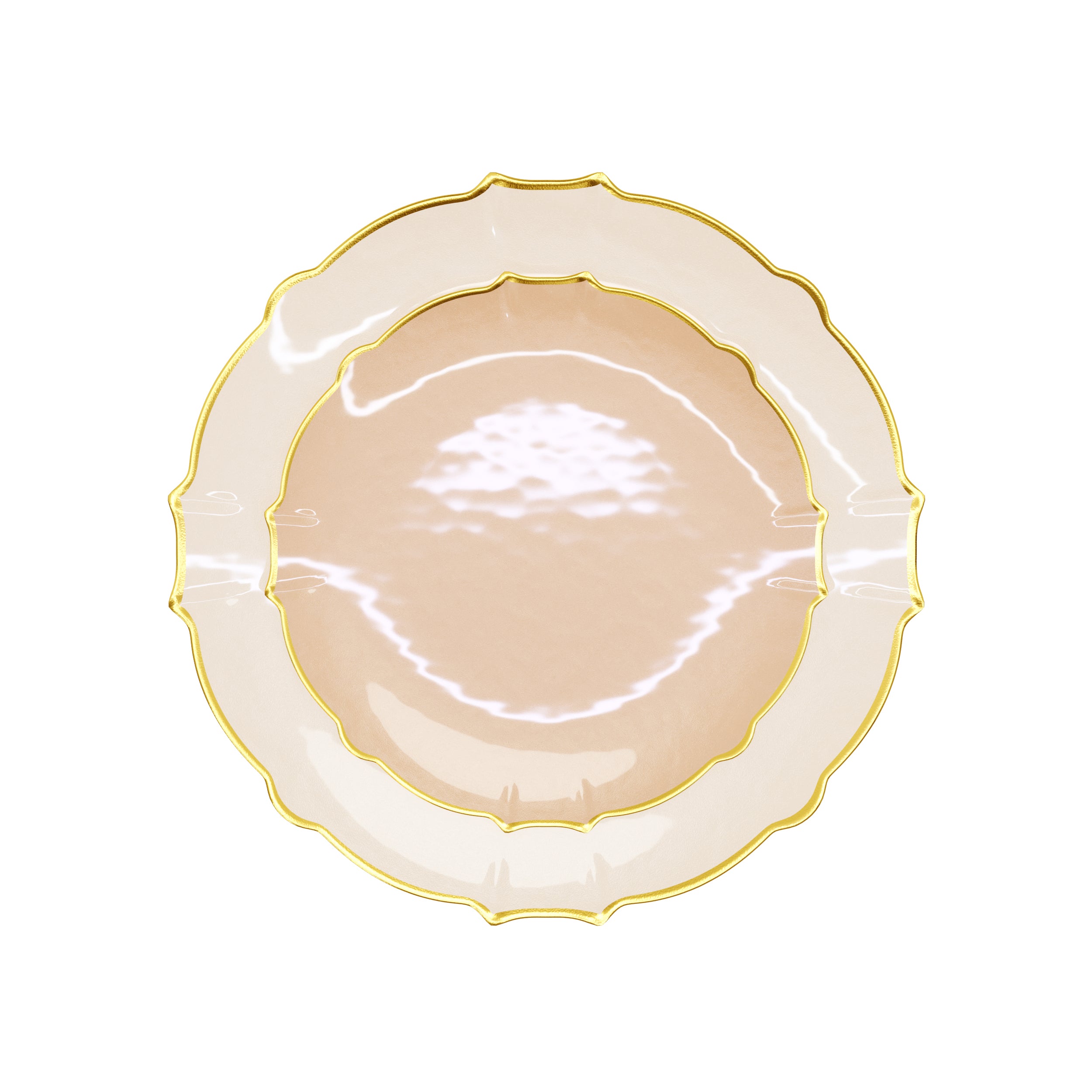 Rosé/Gold Petal Plates - Combo Pack 120/120