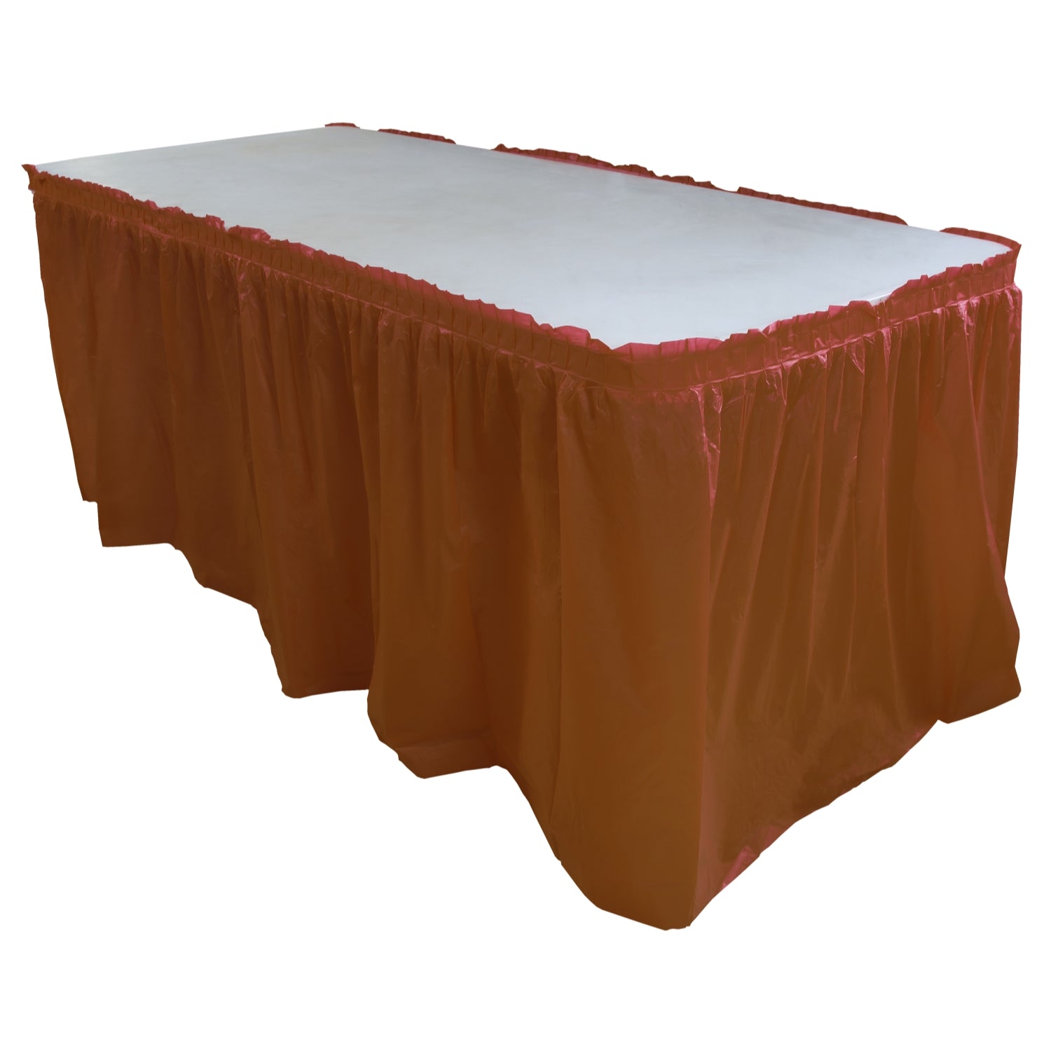 14' x 29in. Table Skirt  Burgundy - 48 ct.