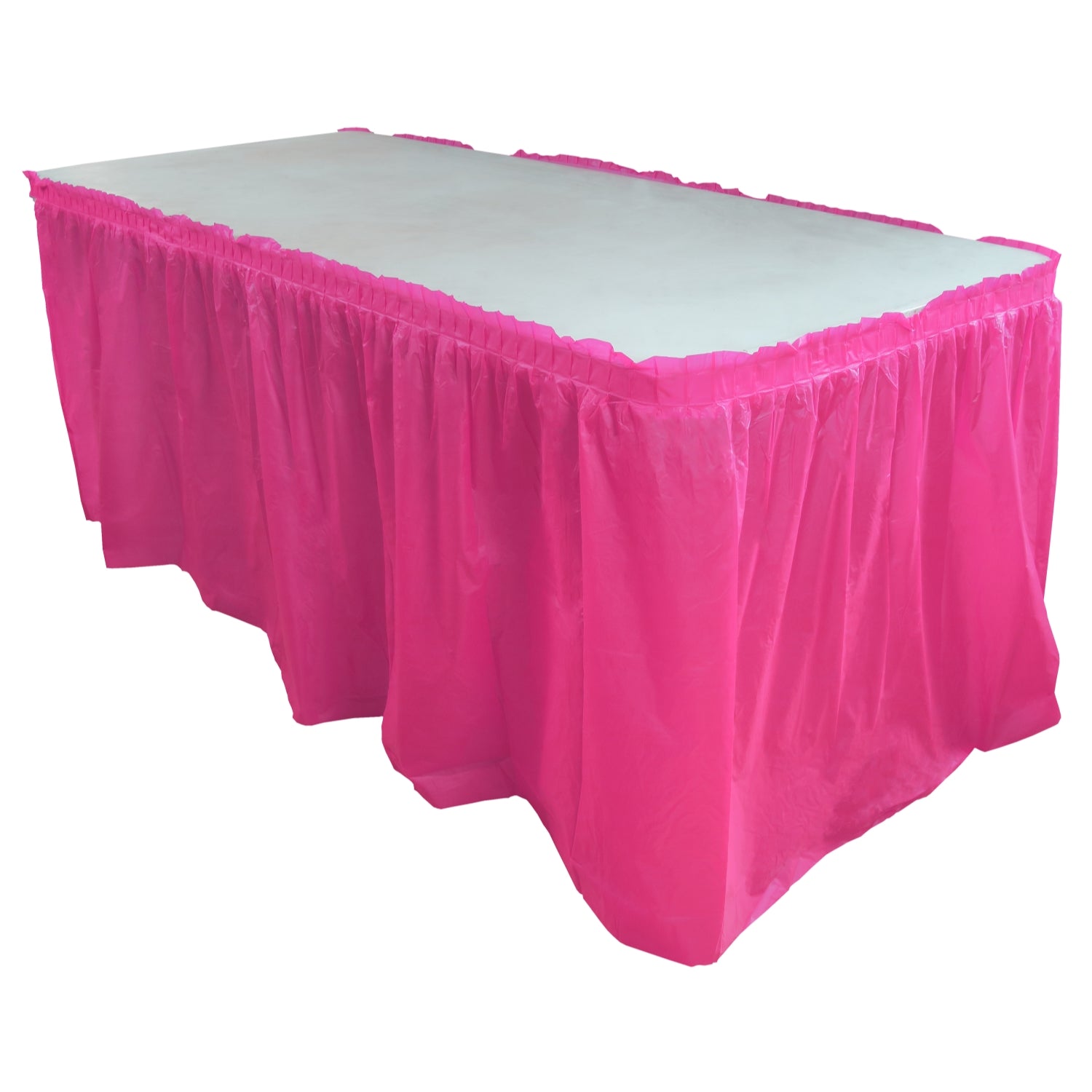 14' x 29in. Table Skirt  Cerise - 48 ct.