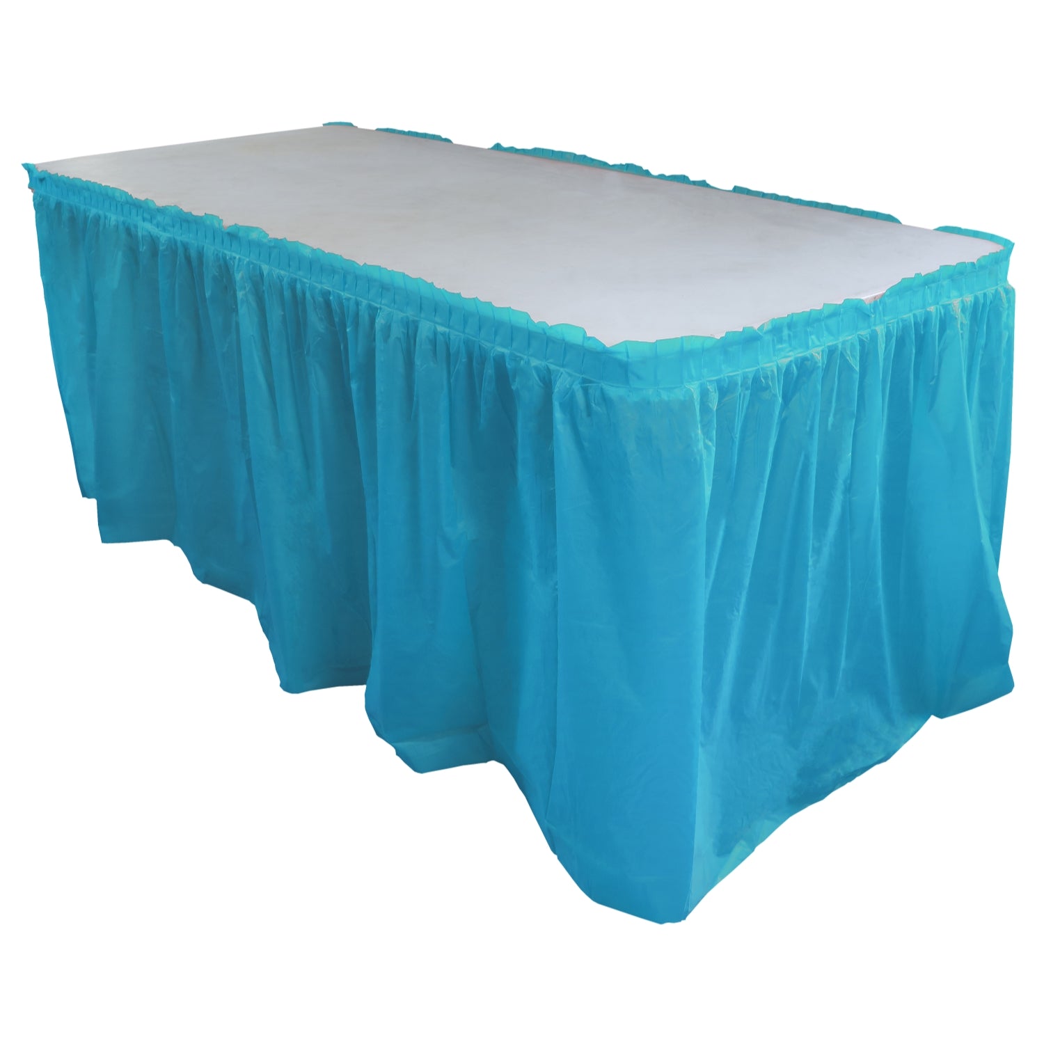 14' x 29in. Table Skirt  Turquoise - 48 ct.
