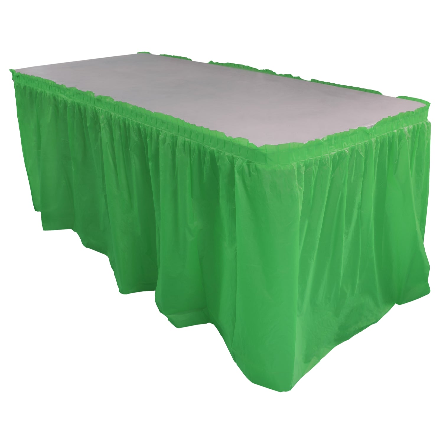 14' x 29in. Table Skirt  Emerald Green - 48 ct.