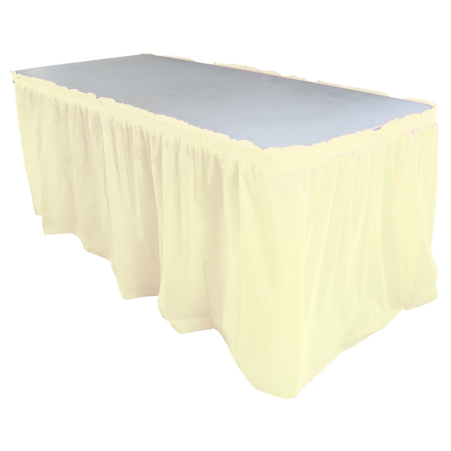 14' x 29in. Table Skirt  Ivory - 48 ct.