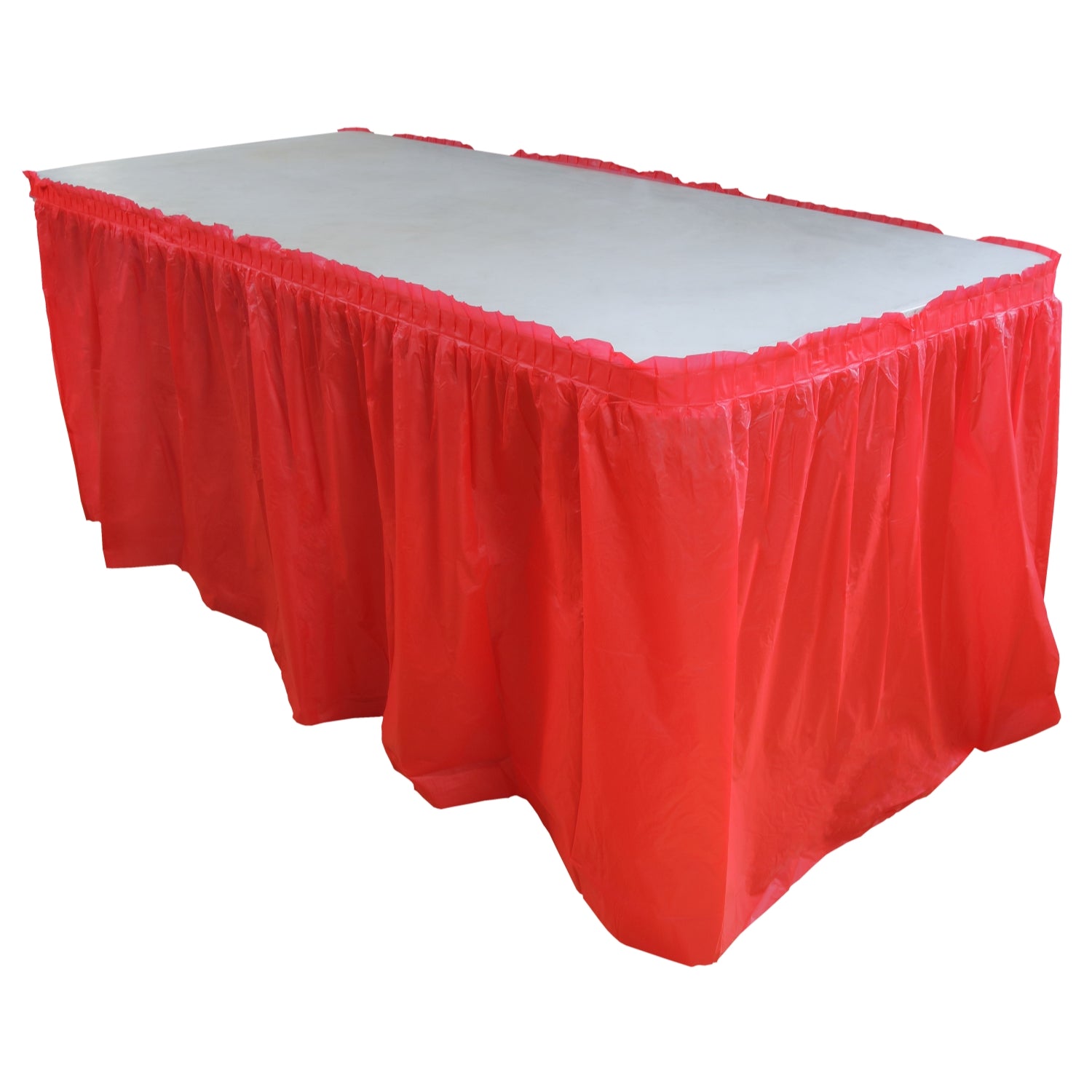 14' x 29in. Table Skirt  Red - 48 ct.