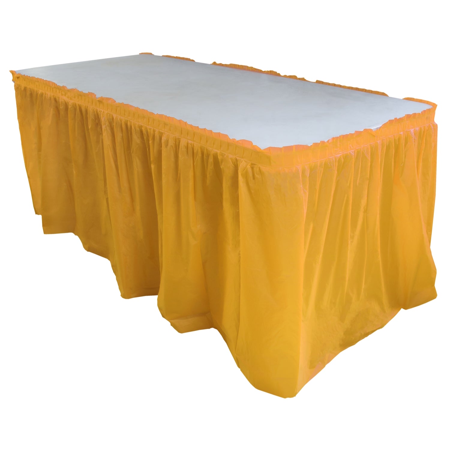 14' x 29in. Table Skirt  Yellow - 48 ct.