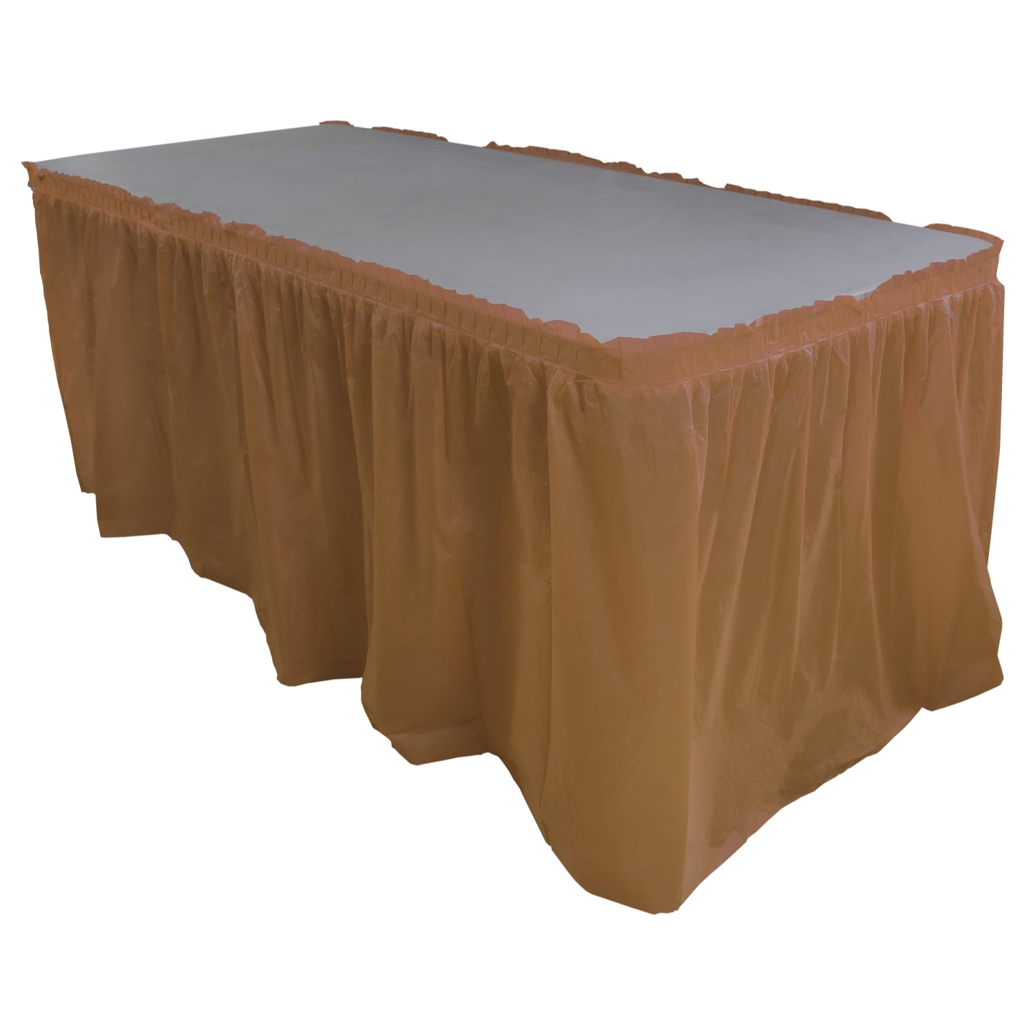 14' x 29in. Table Skirt  Brown - 48 ct.