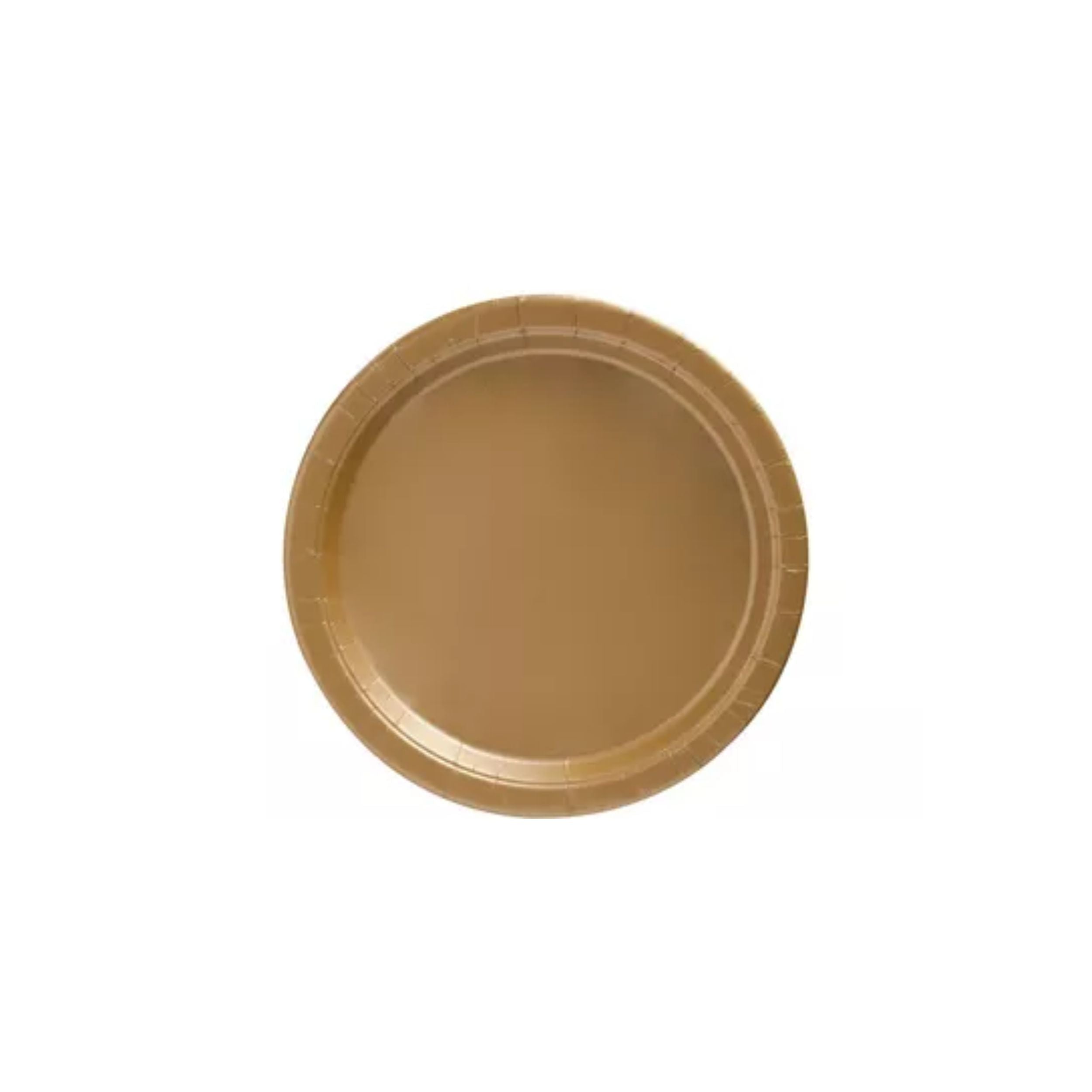 6.75 In Gold Paper Snack Plates | 360 Count