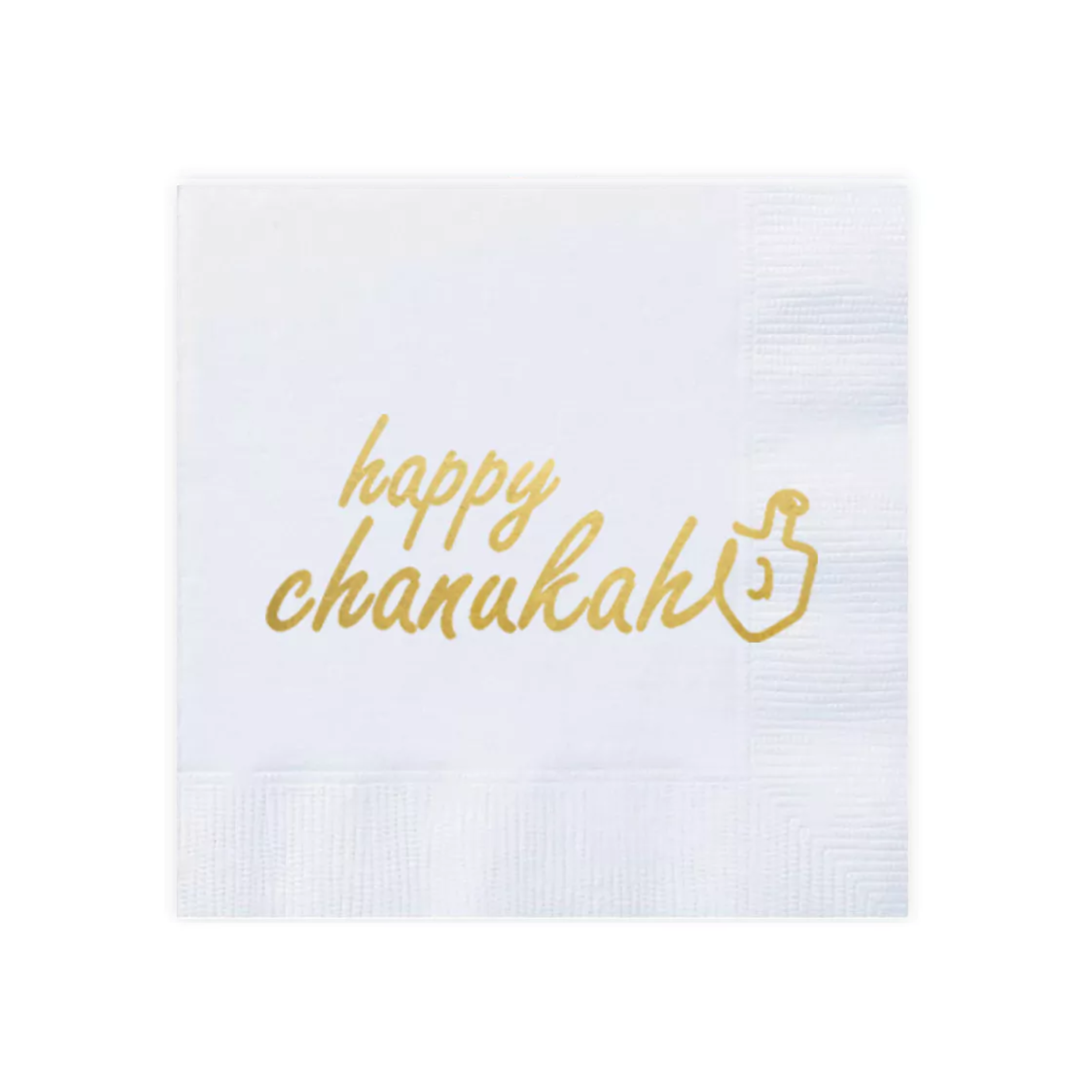 Gold Chanukah paper Napkins (100 Count)