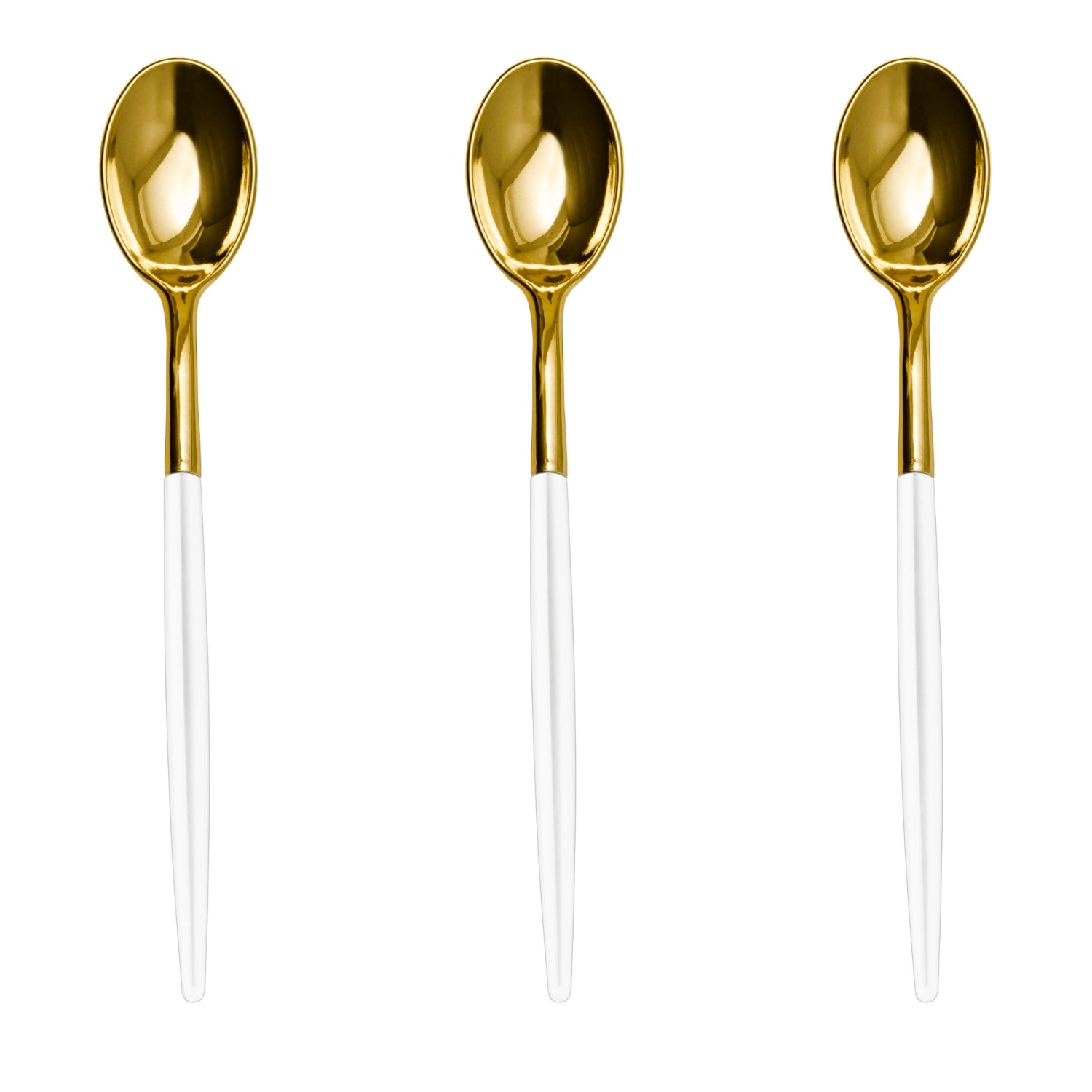 Trendables Spoons Ivory/Gold | 480 Count