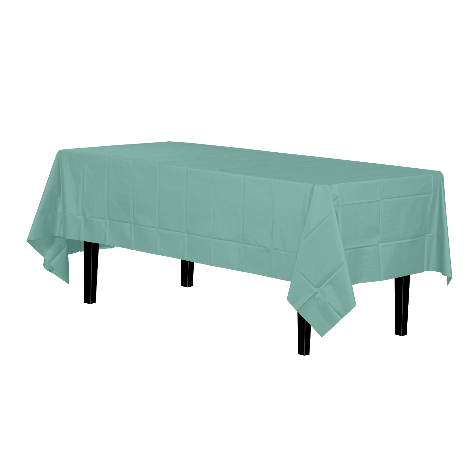 Mint Plastic Tablecloth | 48 Count