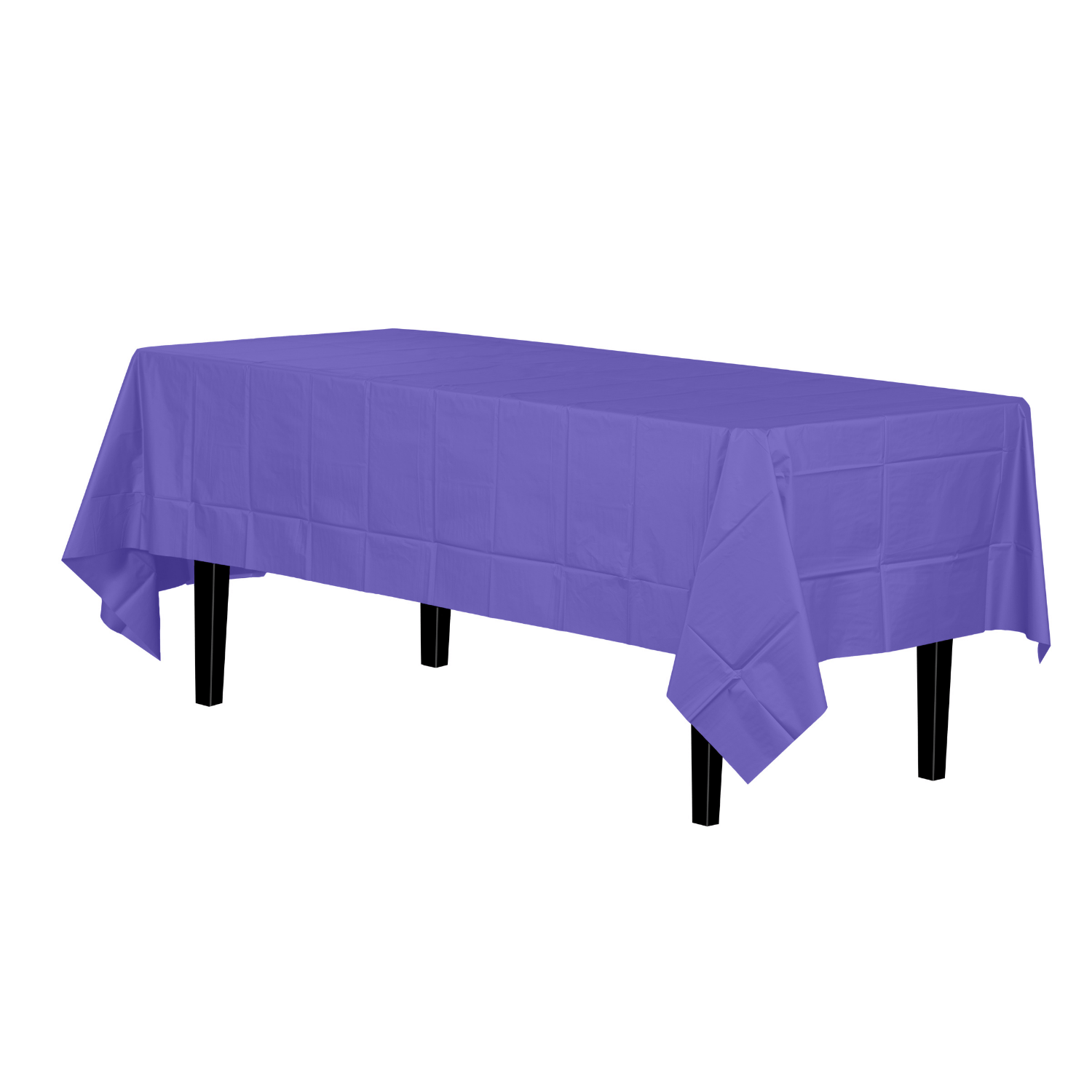 Premium Purple Plastic Tablecloth | 96 Count