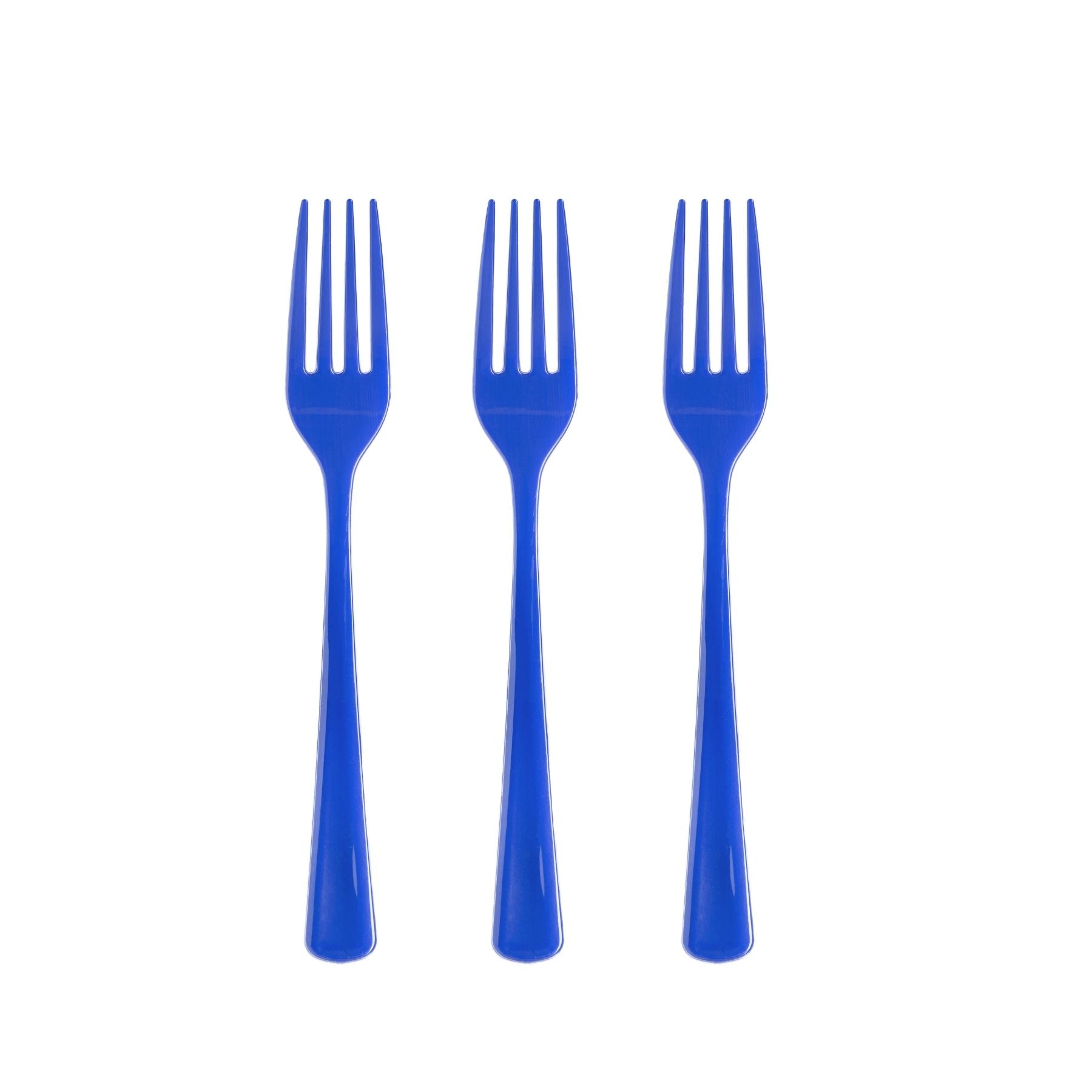 Heavy Duty Dark Blue Plastic Forks | 1200 Count