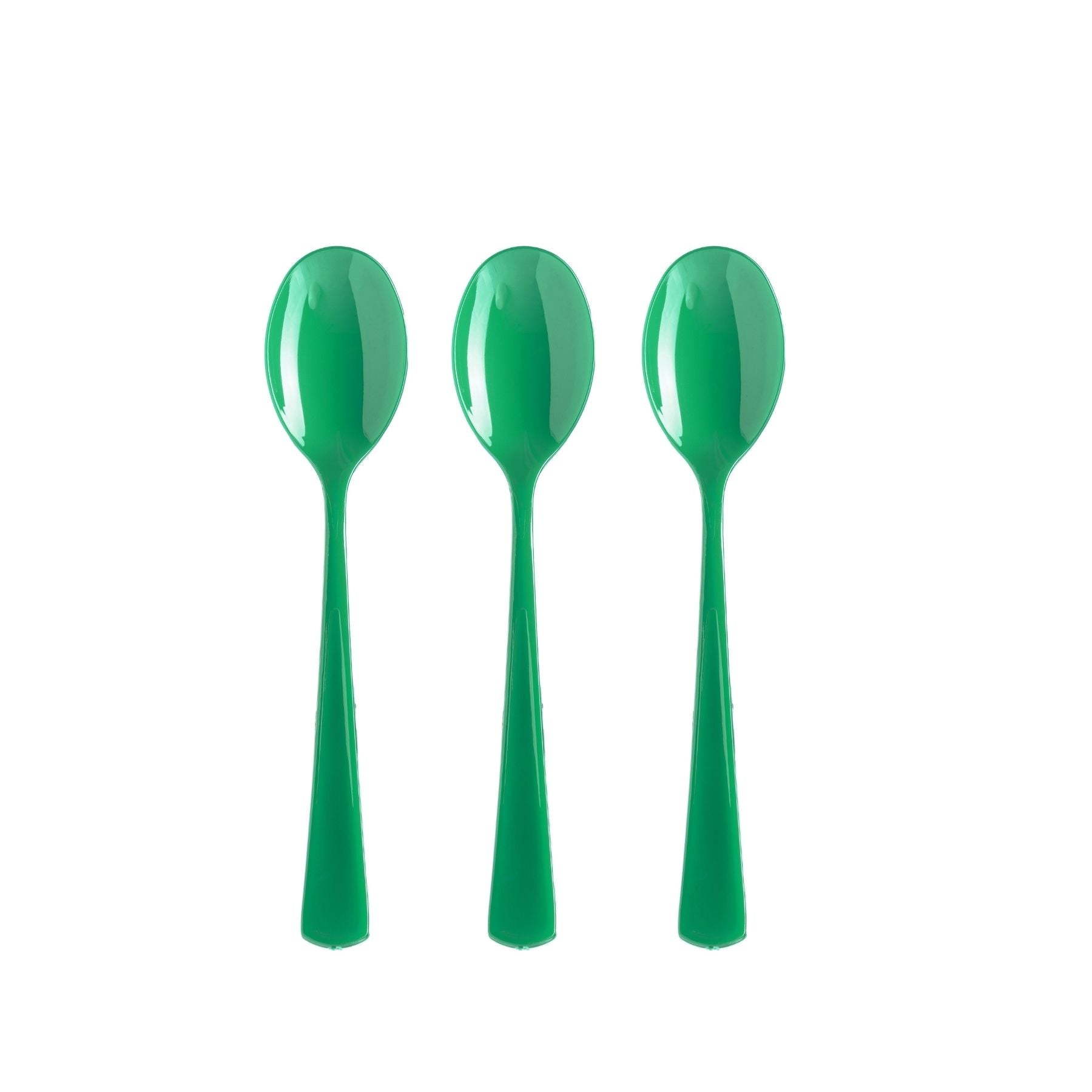 Heavy Duty Emerald Green Plastic Spoons | 1200 Count