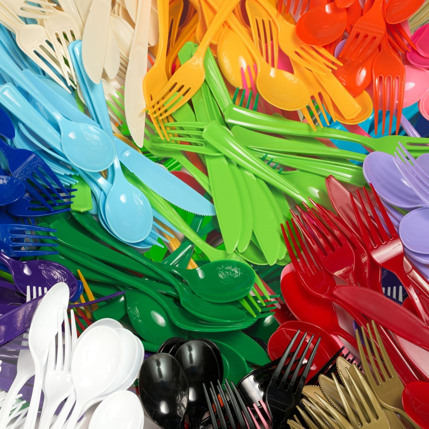 Heavy Duty Silver Plastic Spoons | 1200 Count