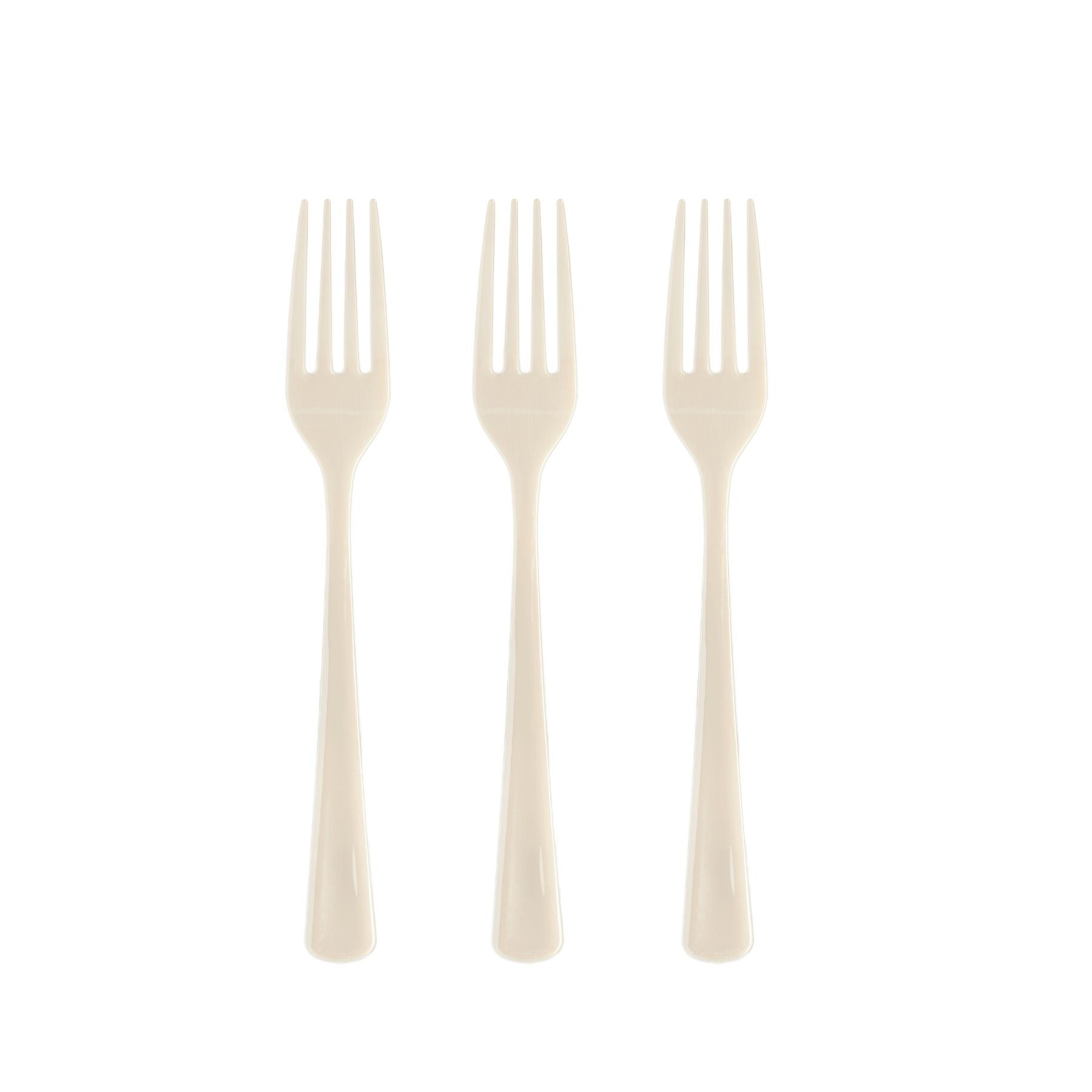 Heavy Duty Ivory Plastic Forks | 1200 Count
