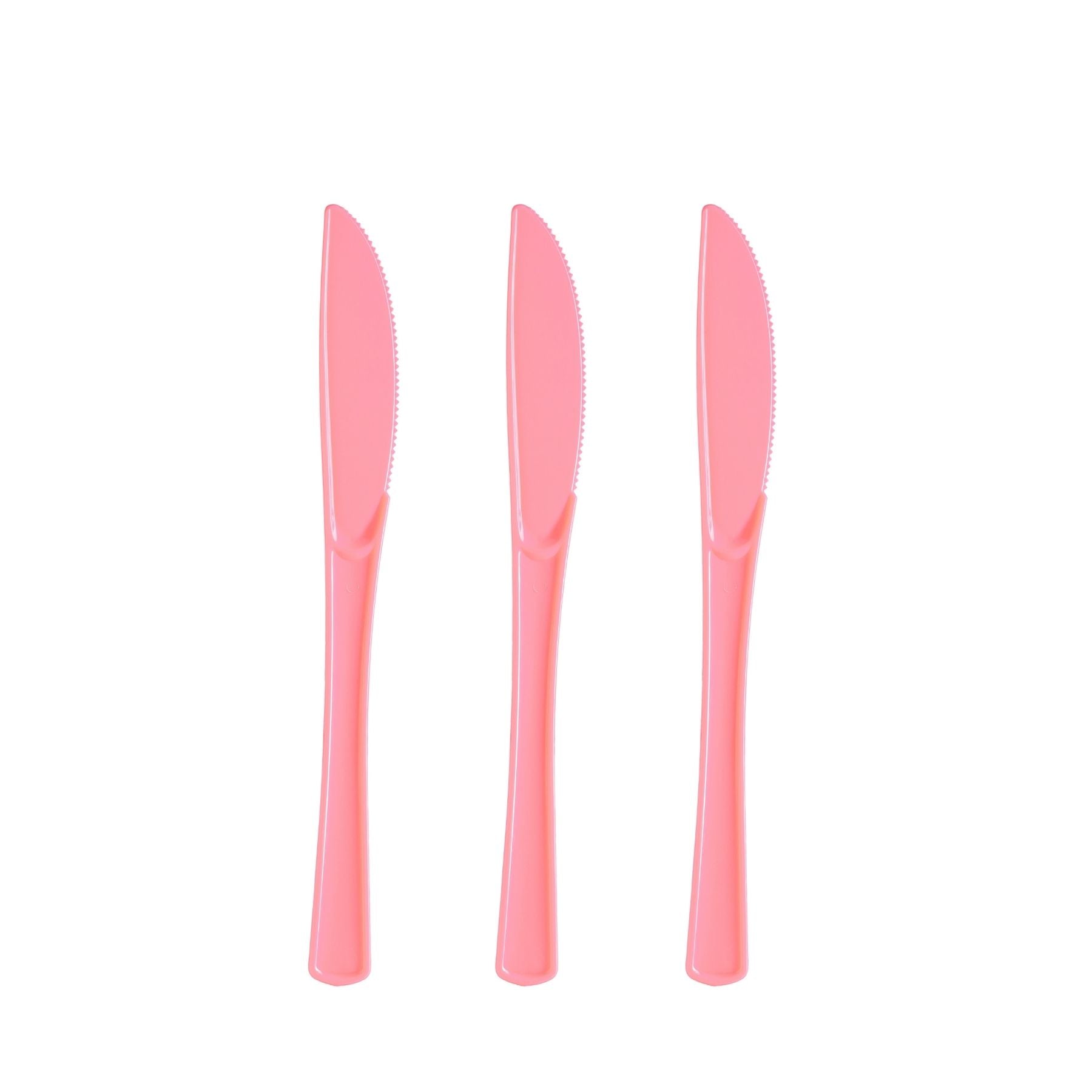 Heavy Duty Pink Plastic Knives | 1200 Count