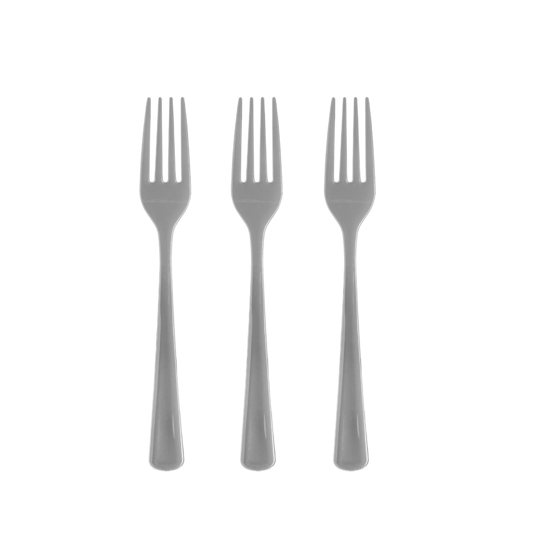 Heavy Duty Silver Plastic Forks | 1200 Count