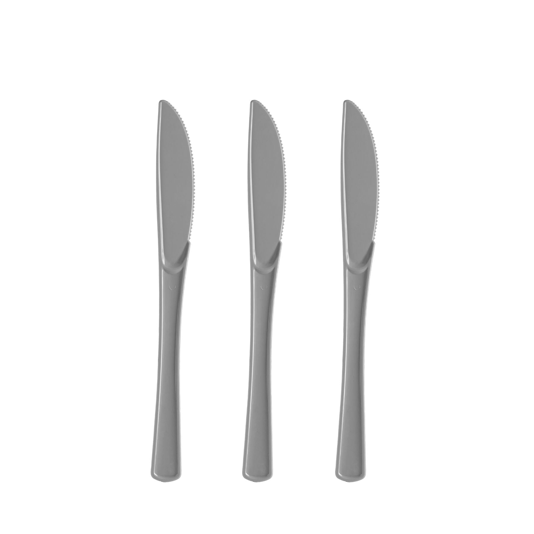 Heavy Duty Silver Plastic Knives | 1200 Count