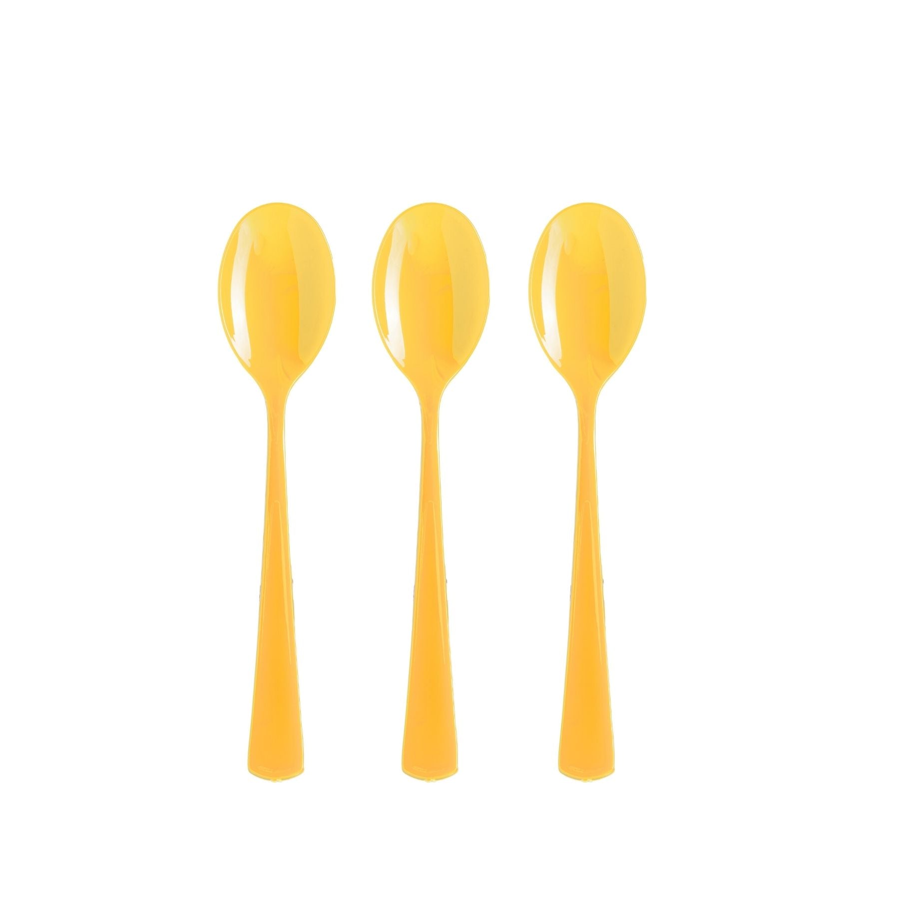 Heavy Duty Yellow Plastic Spoons | 1200 Count