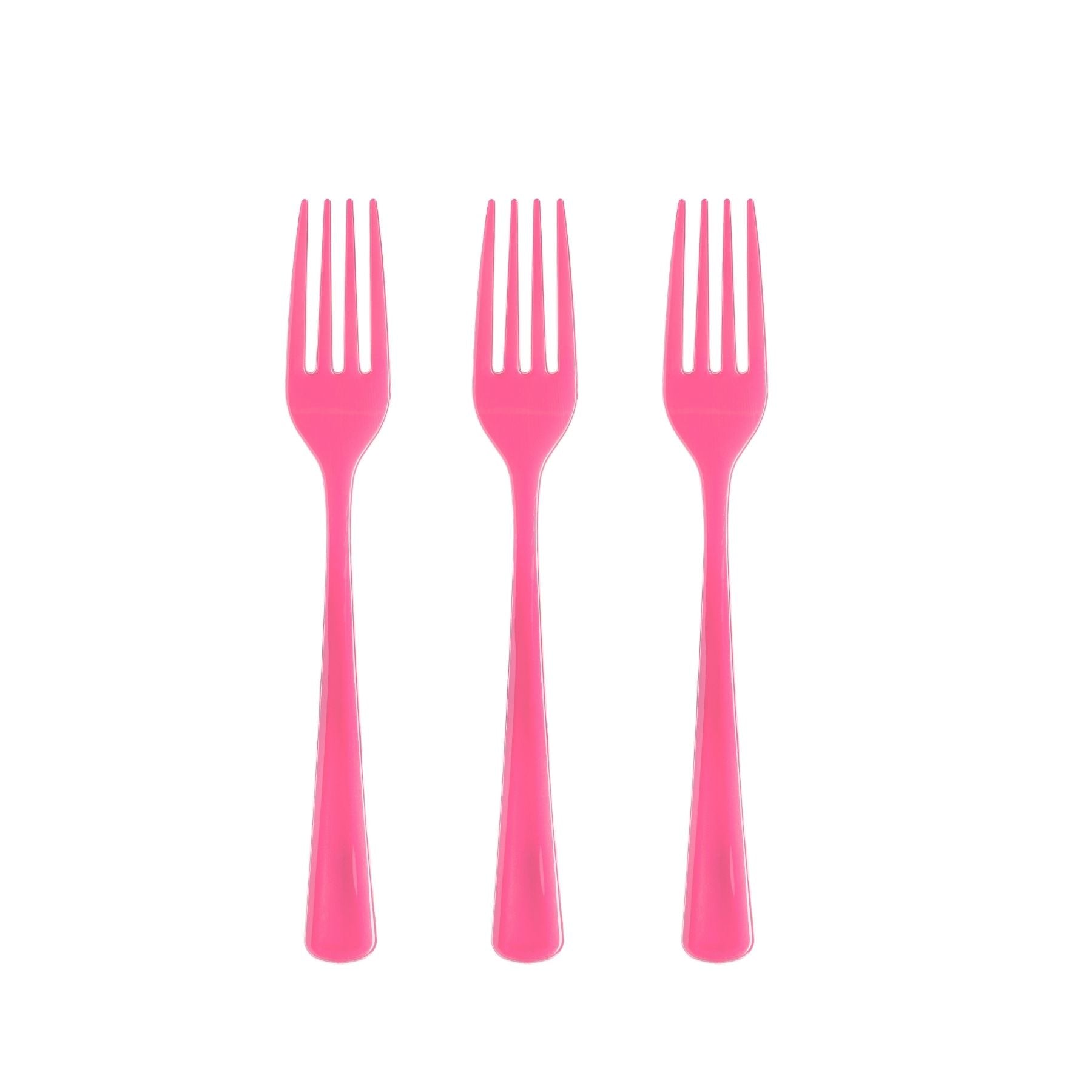 Heavy Duty Cerise Plastic Forks | 1200 Count