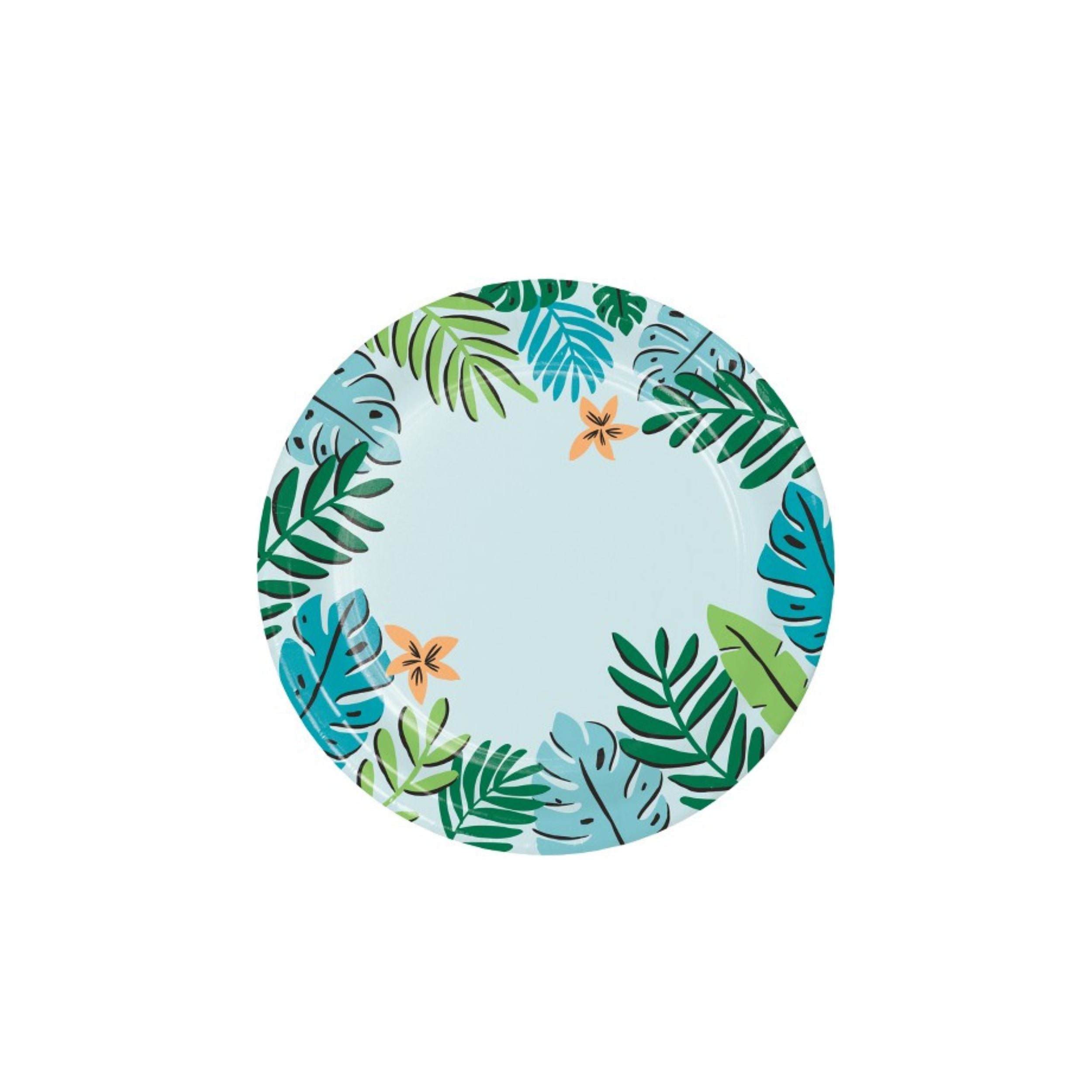 6.75 In. Tropical Paper Snack Plates | 600