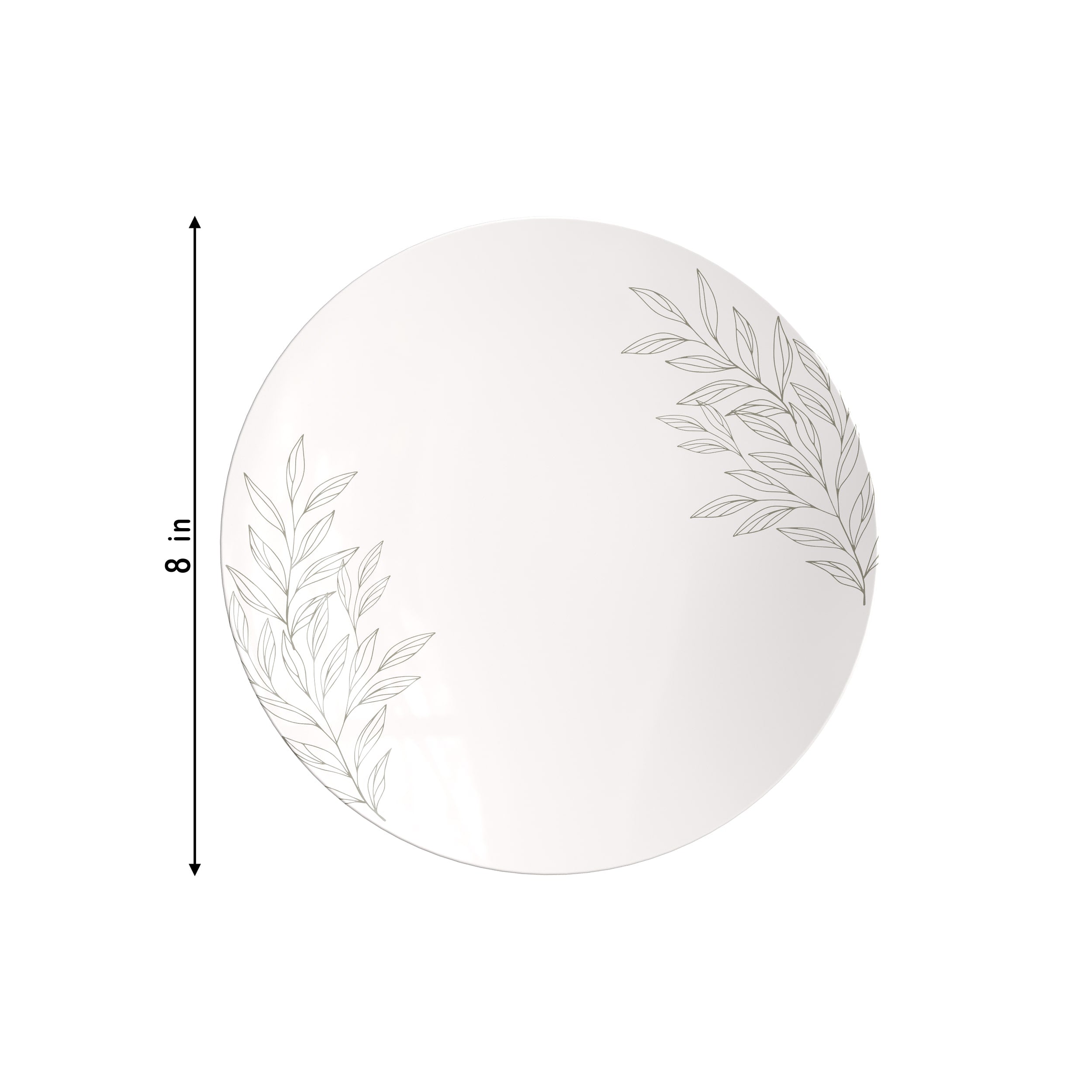 8 In. Aleh Design Plastic Plates | 120 Count