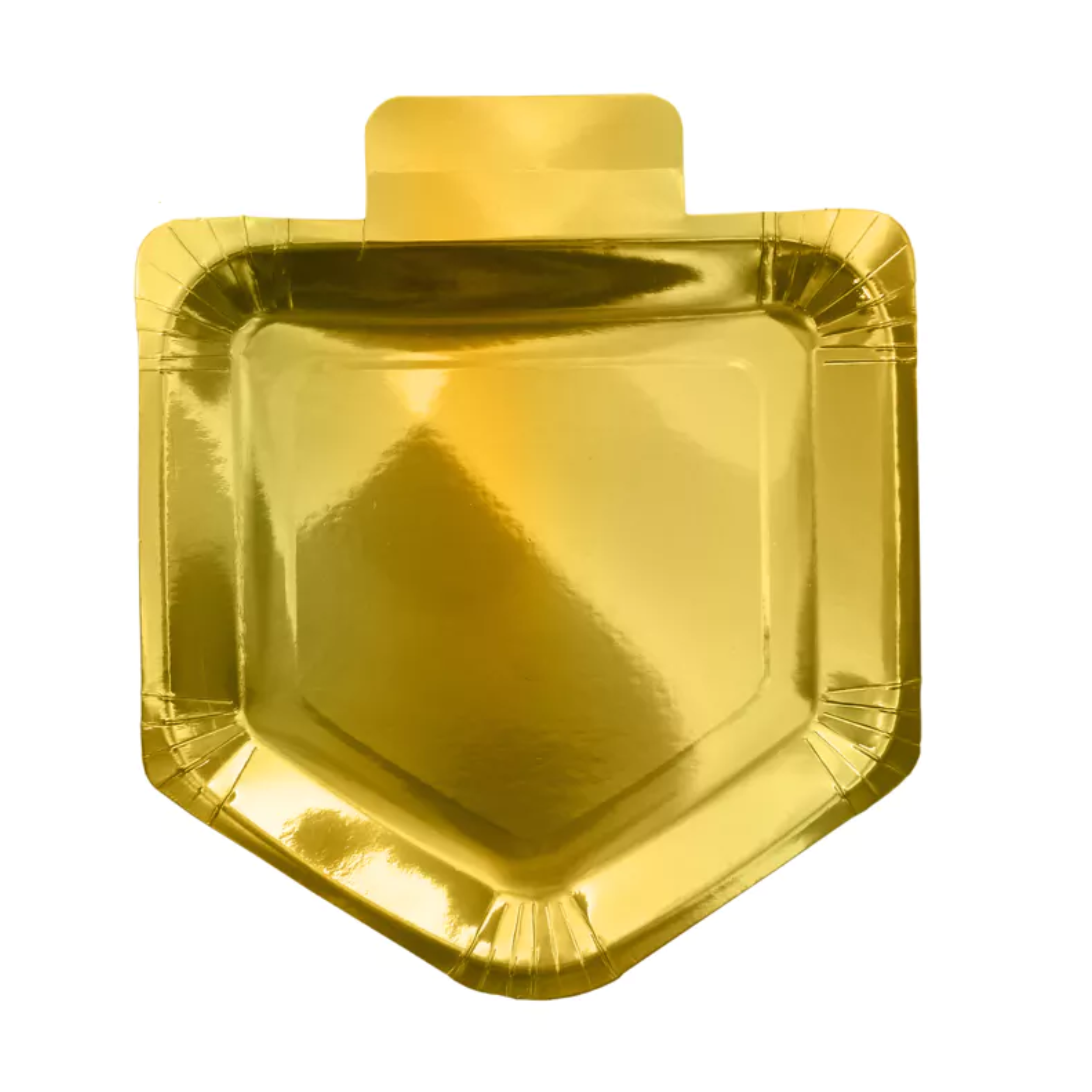 Gold Dreidel Plate (100 Count)