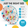 7 In. Birthday Print Paper Plates | 500 Count