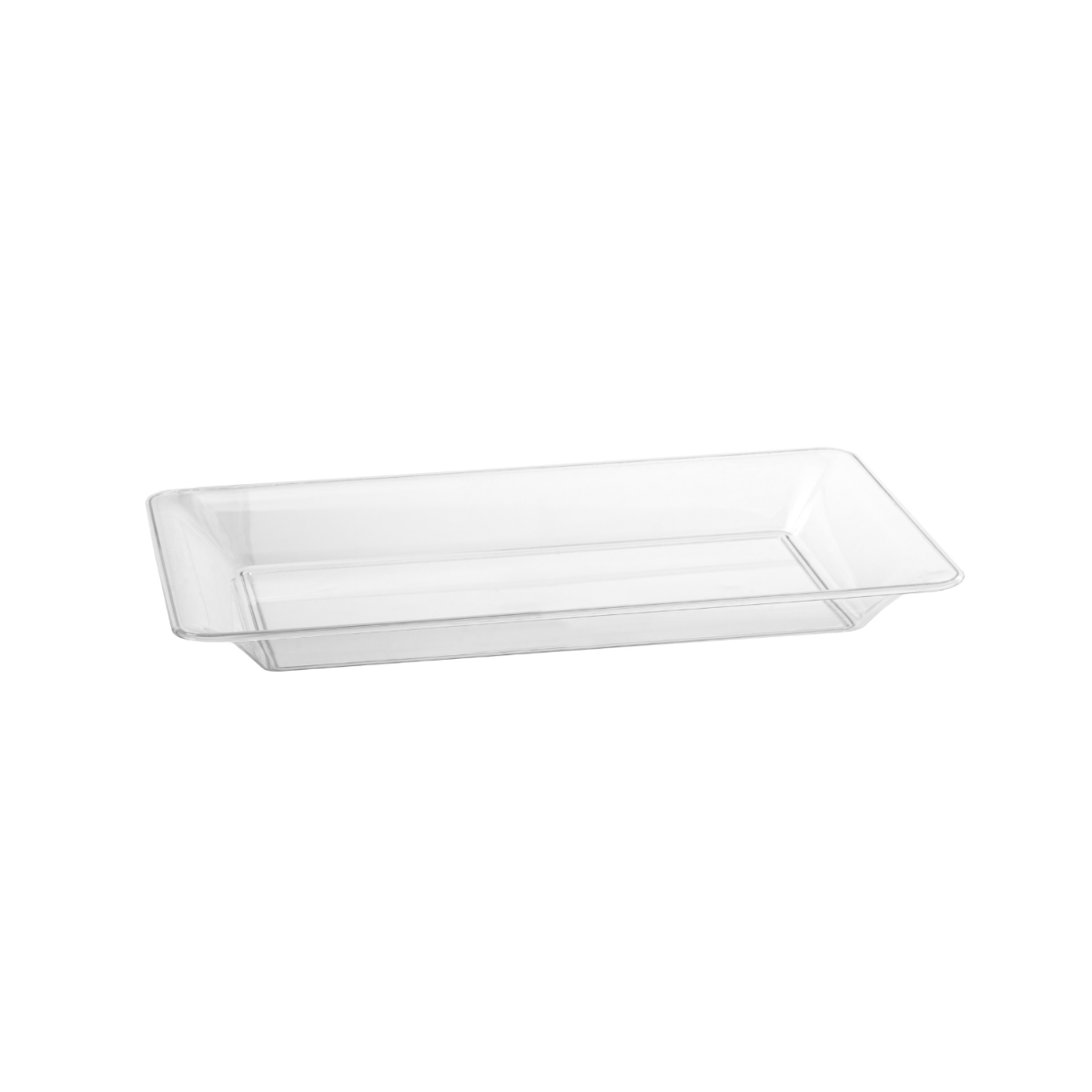 8.5" x 10.5" | Clear Rectangle Plastic Tray | 50 Pack