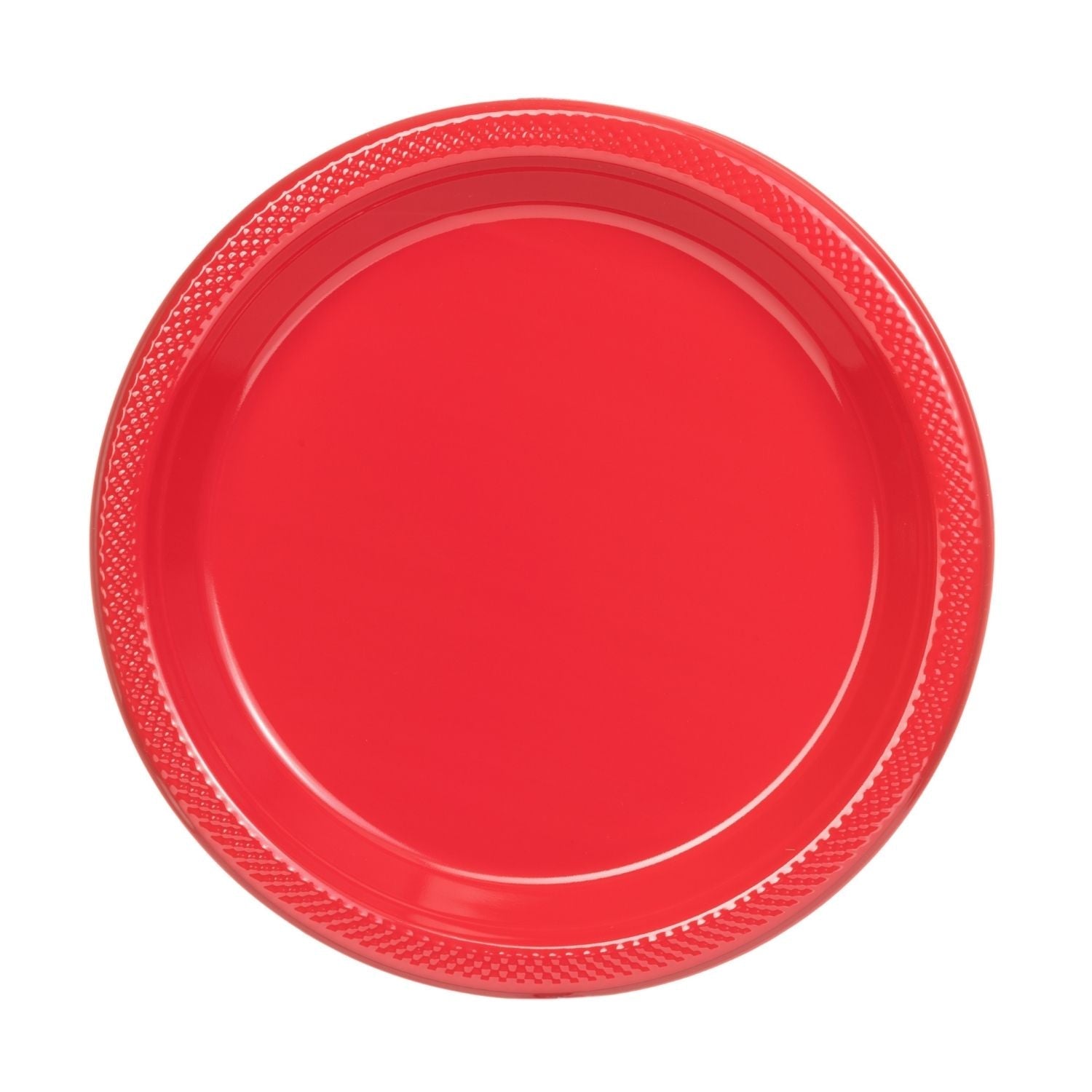 10" | Red Plastic Plates | 600 Count