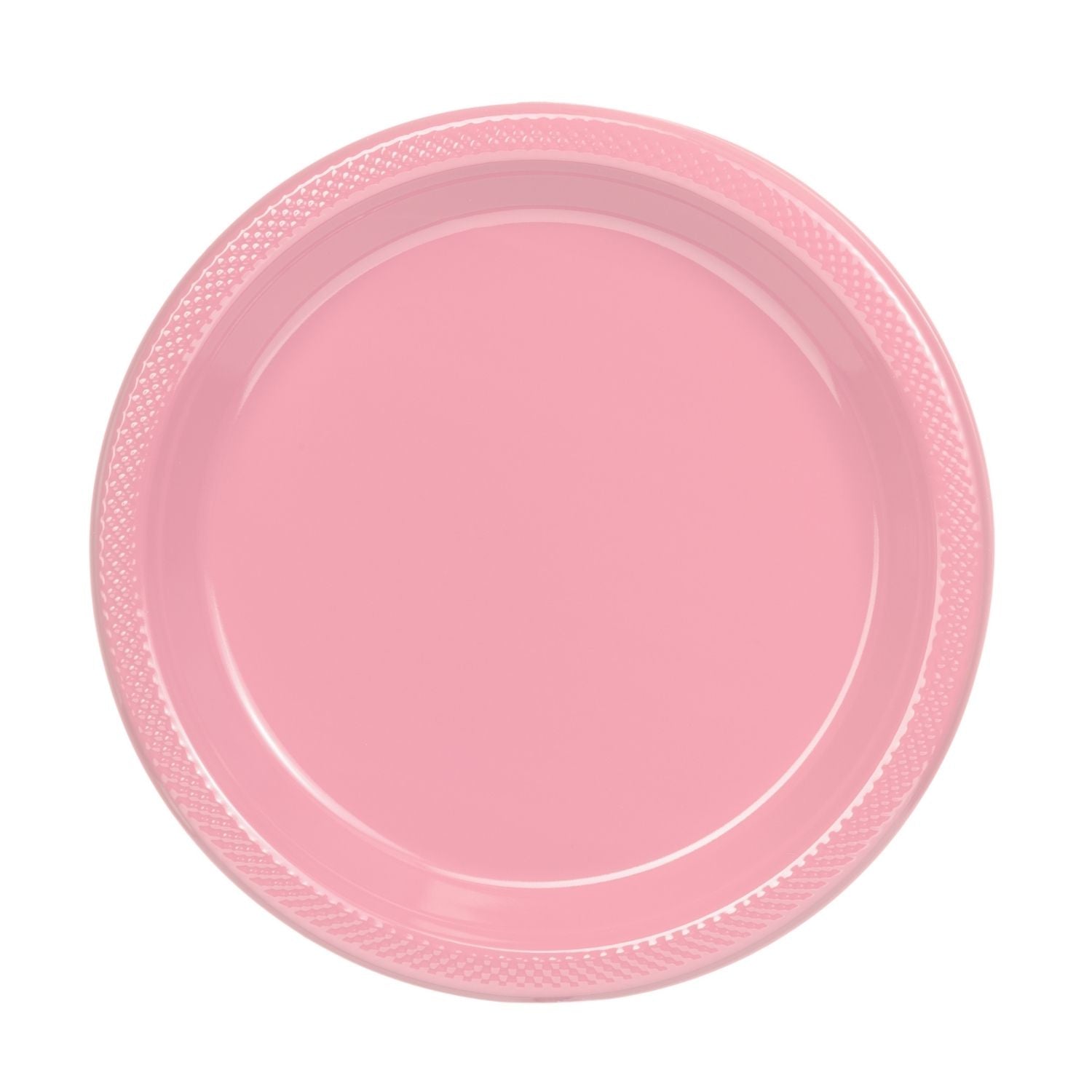10" | Pink Plastic Plates | 600 Count