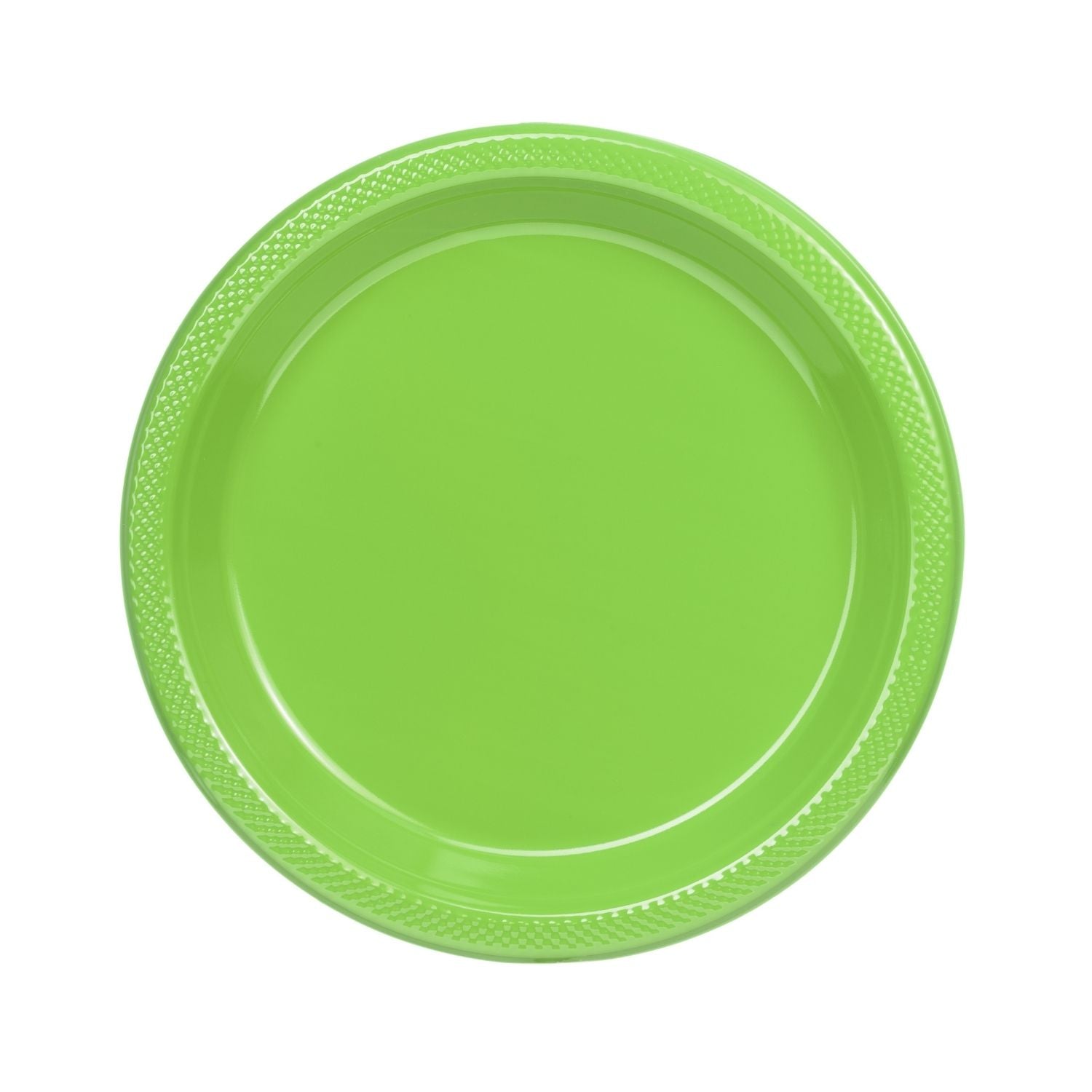 9" | Lime Green Plastic Plates | 600 Count