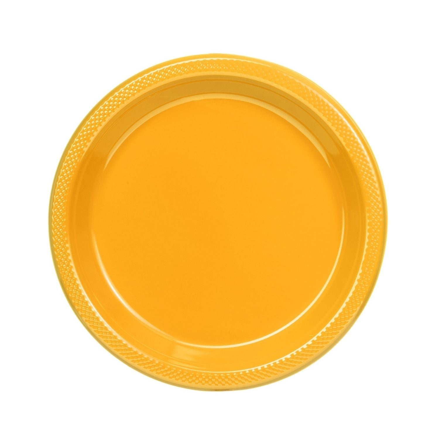 9" | Yellow Plastic Plates | 600 Count