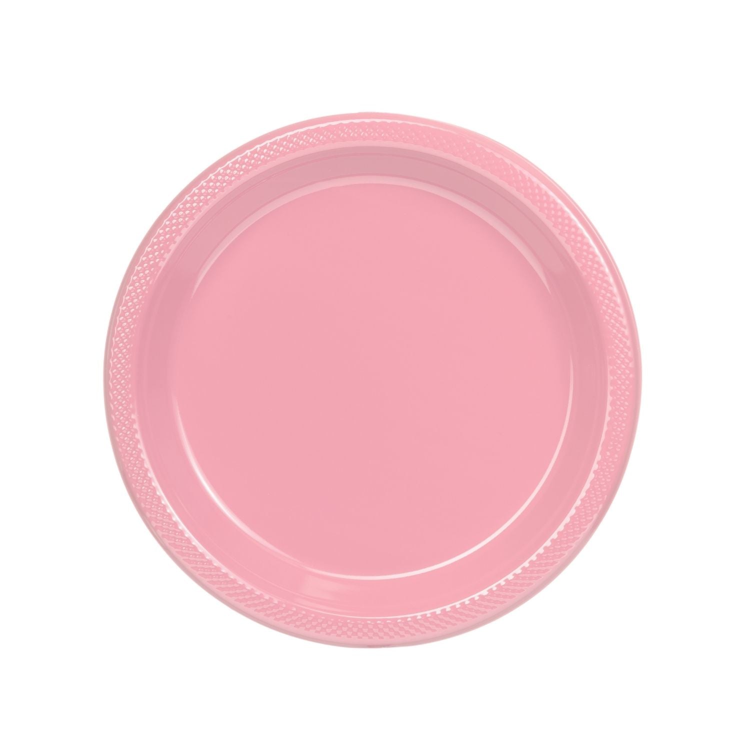 7" | Pink Plastic Plates | 600 Count