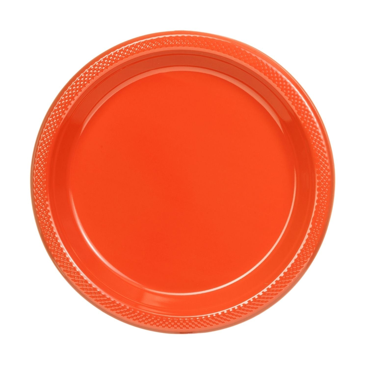 10" | Orange Plastic Plates | 600 Count