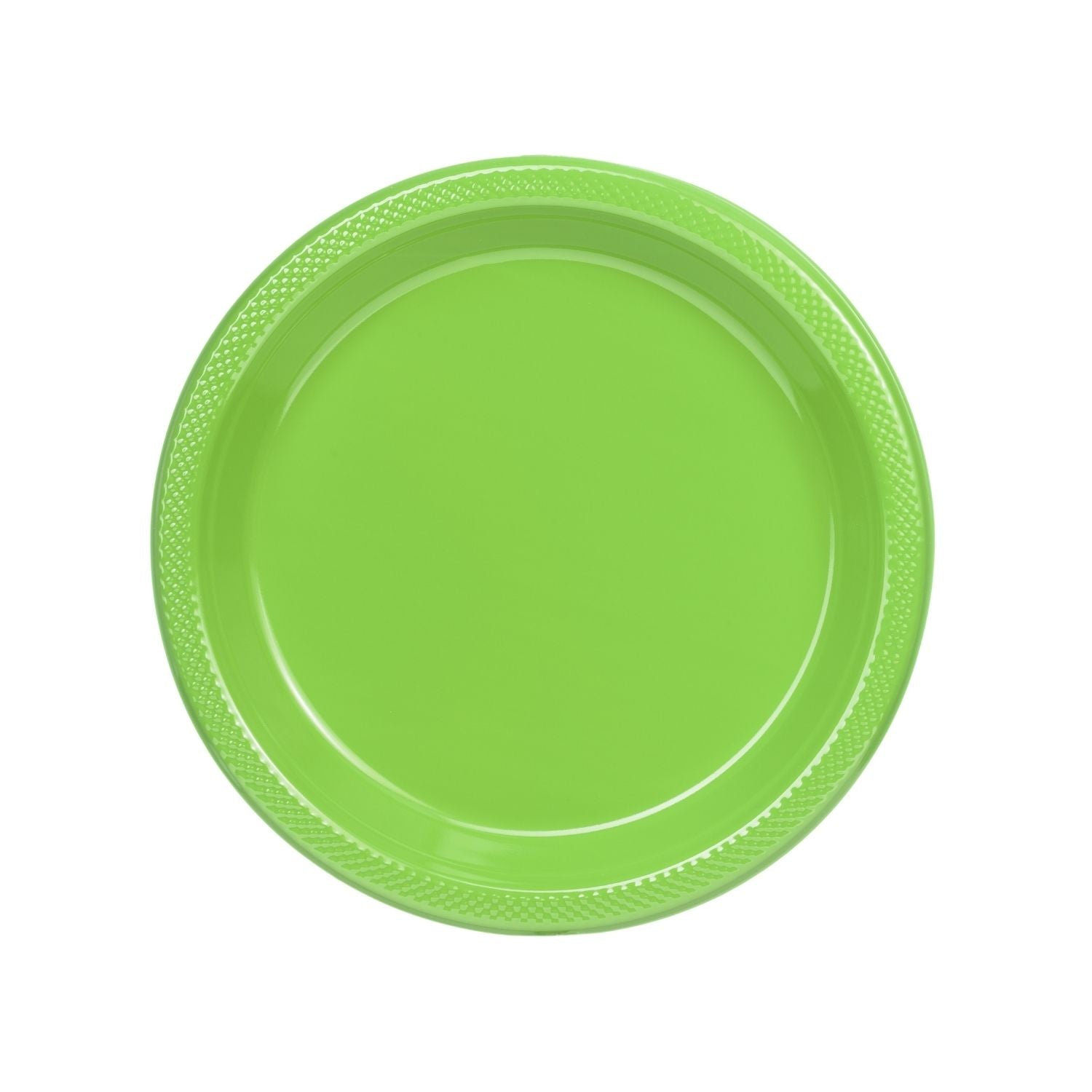 7" | Lime Green Plastic Plates | 600 Count